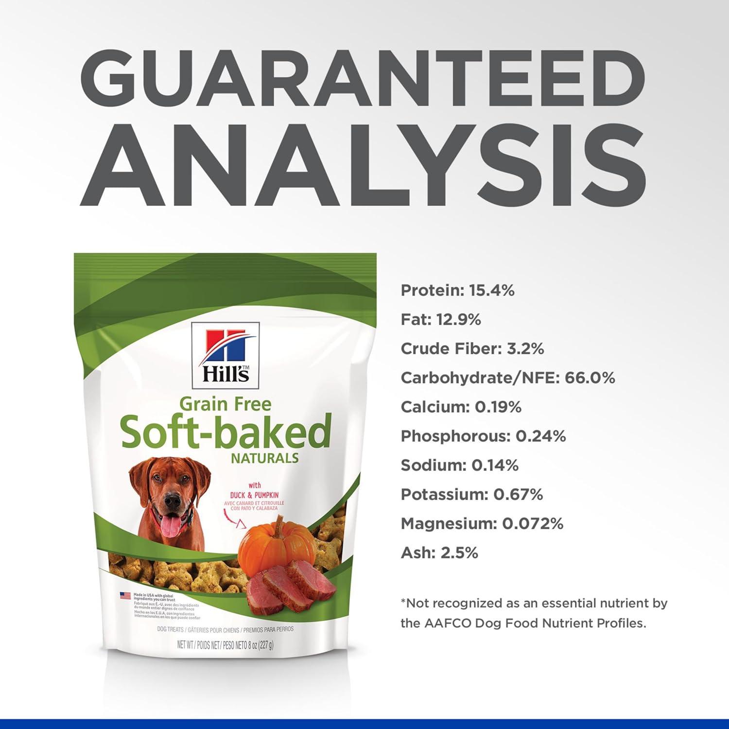 imageHills Grain Free Soft Baked Naturals All Life Stages Great Taste Dog Treats Beef ampamp Sweet Potato 8 oz BagDuck Pumpkin