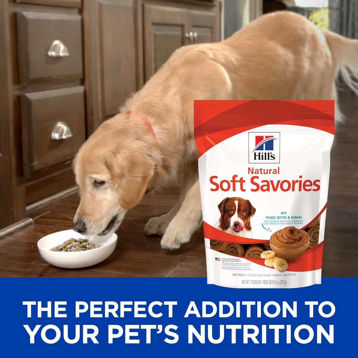 imageHills Natural Soft Savories All Life Stages Great Taste Dog Treats Beef ampamp Cheddar 8 oz BagPeanut Butter Banana