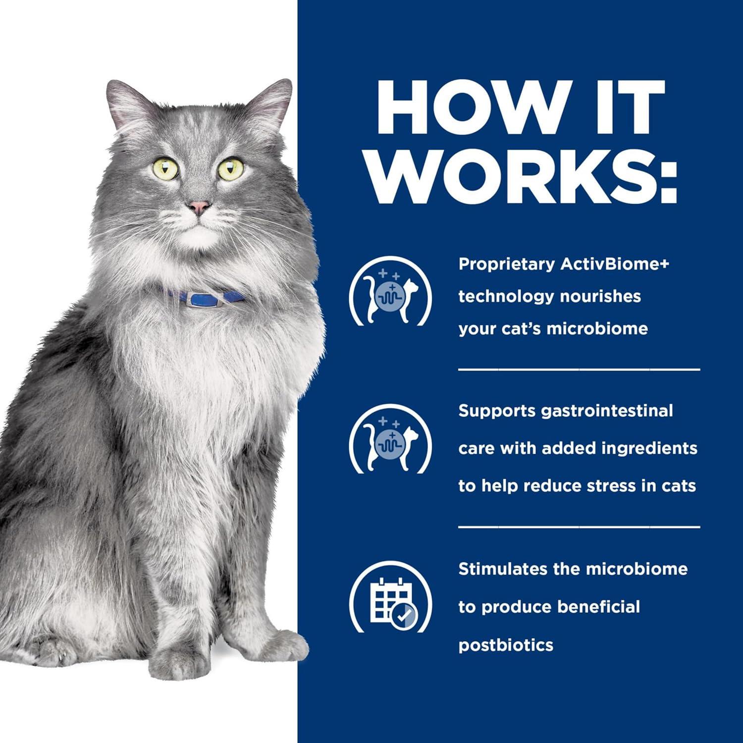 imageHills Prescription Diet Gastrointestinal Biome Stress Dry Cat Food Chicken Flavor Veterinary Diet 4 lb BagChicken