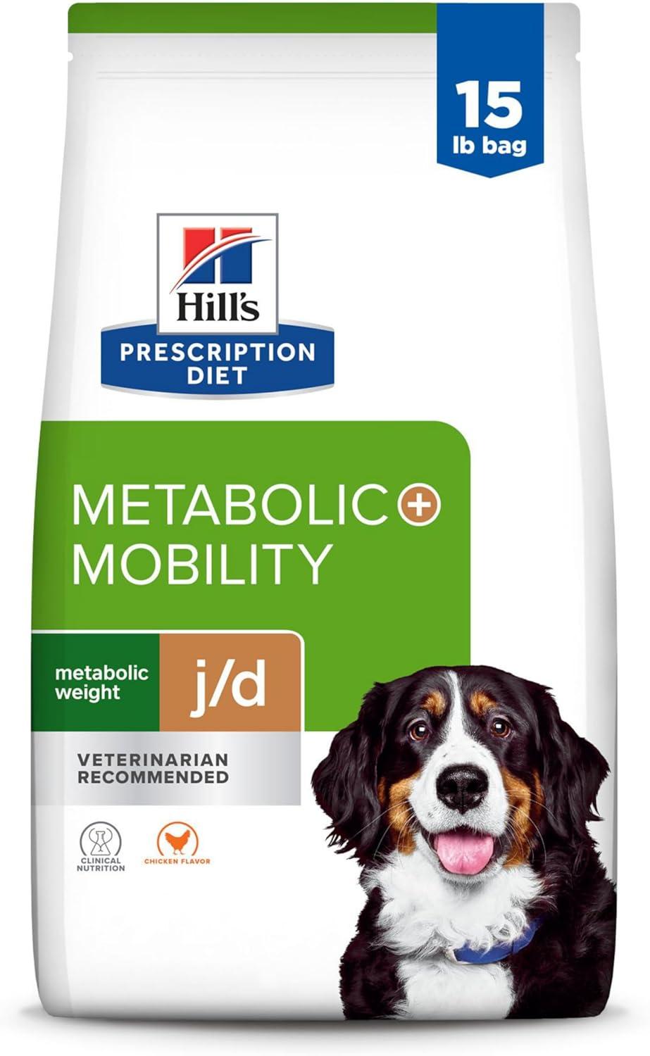 imageHills Prescription Diet Metabolic Mobility Weight jd Joint Care Chicken Flavor Dry Dog Food Veterinary Diet 24 lb BagChicken