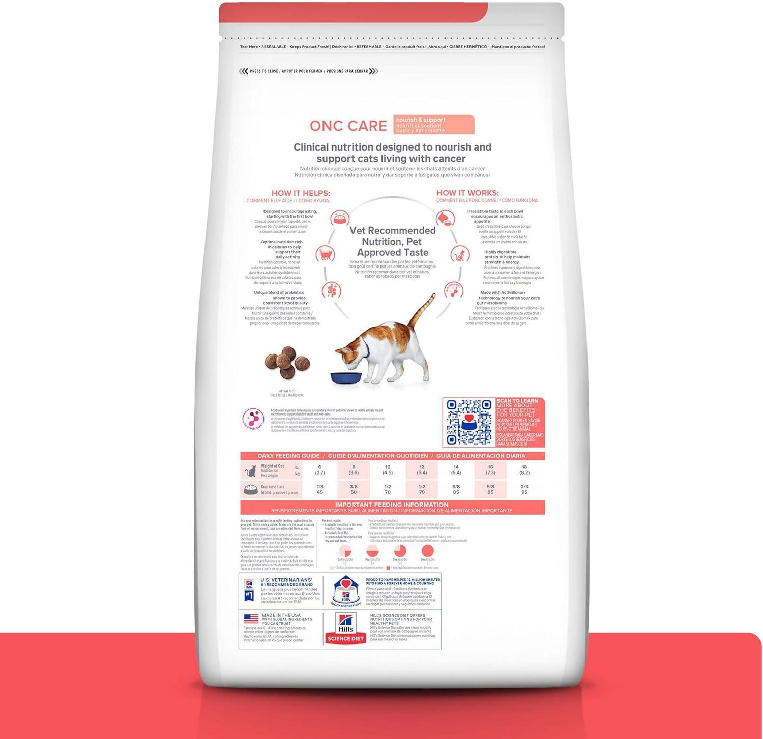 imageHills Prescription Diet ONC Care Dry Cat Food Chicken Veterinary Diet 7 lb BagChicken