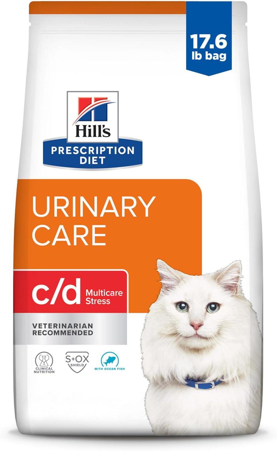 imageHills Prescription Diet cd Multicare Stress Urinary Care with Chicken Dry Cat Food Veterinary Diet 176 lb BagSeafood