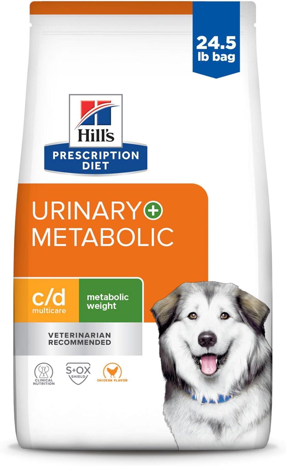imageHills Prescription Diet cd Multicare Urinary Metabolic Weight Chicken Flavor Dry Dog Food Veterinary Diet 85 lb BagChicken