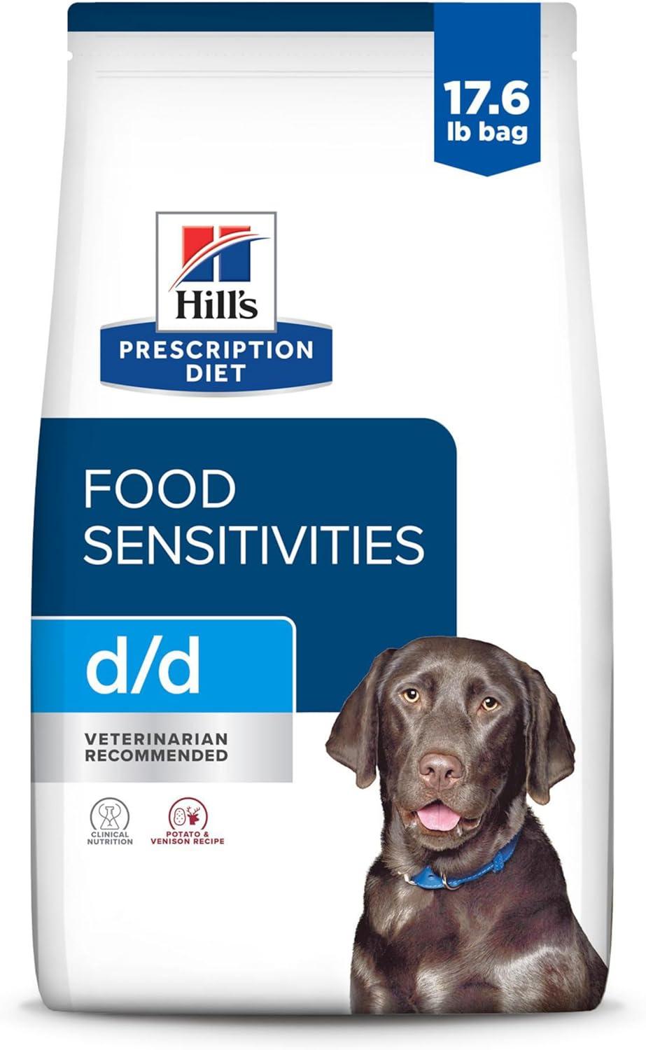 imageHills Prescription Diet dd Food Sensitivities Grain Free Potato ampamp Venison Flavor Dry Dog Food Veterinary Diet 25 lb BagPotato Venison