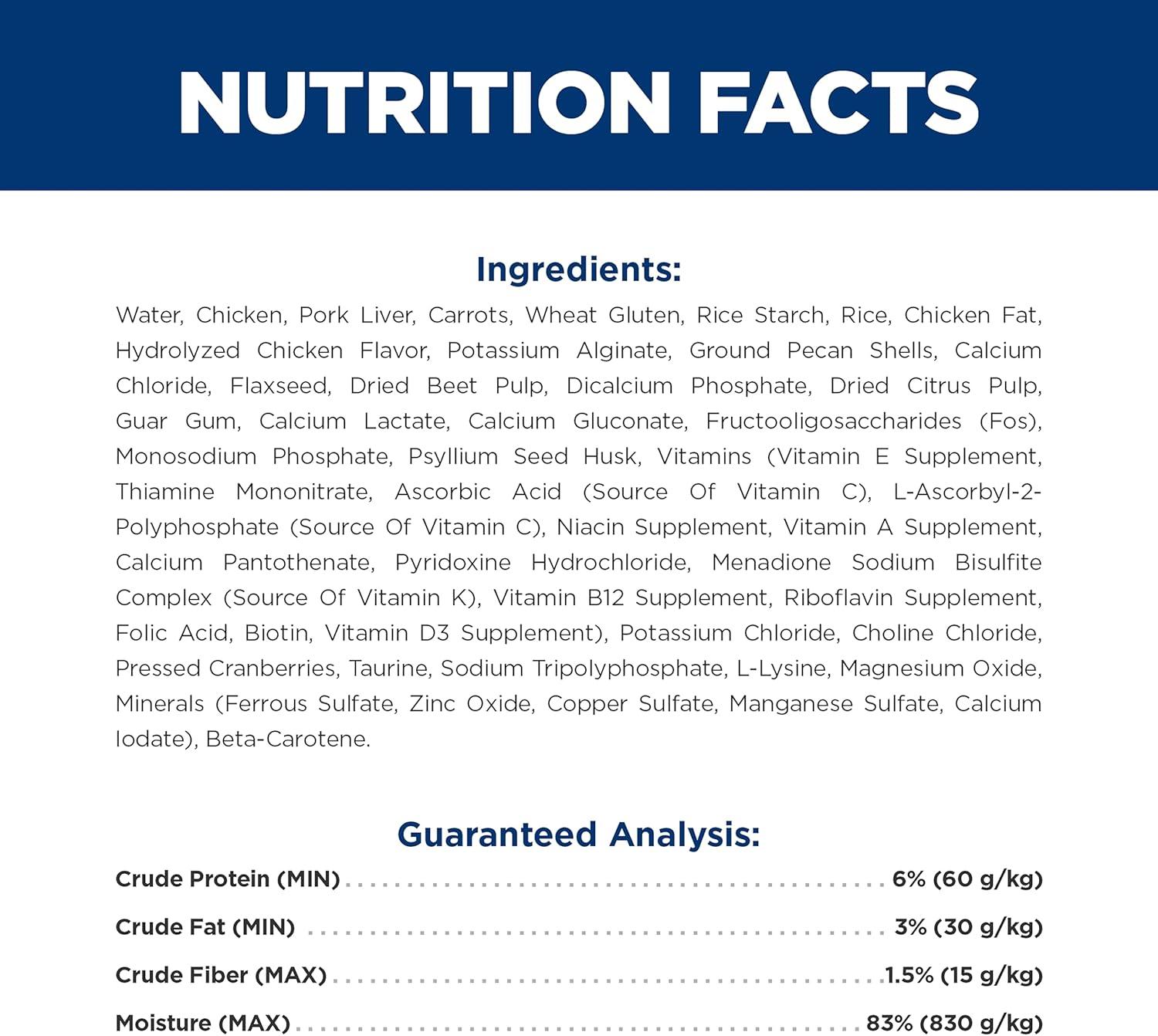 imageHills Prescription Diet id Digestive Care Chicken ampamp Carrot Stew Wet Cat Food 24 x 28 oz Pouches