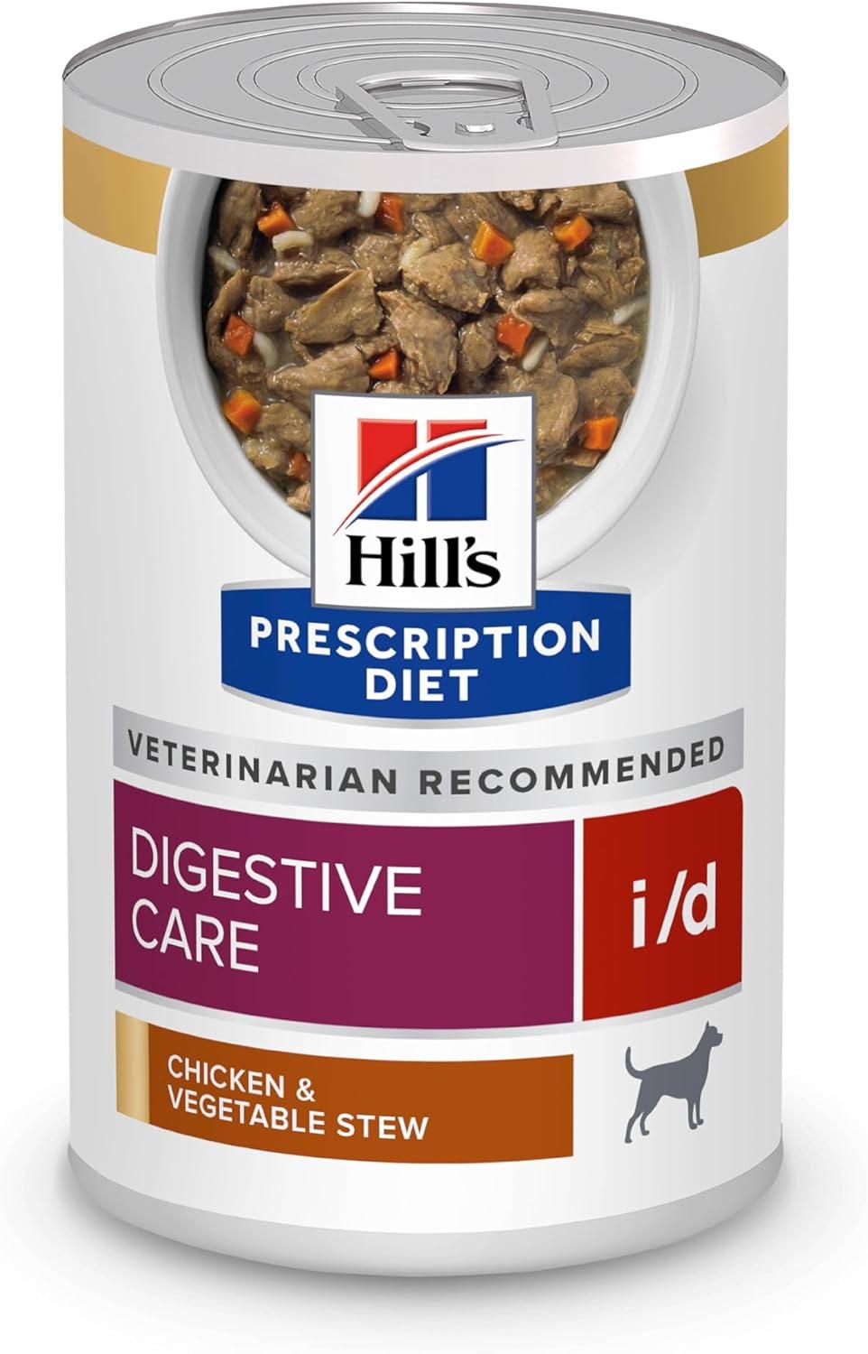 imageHills Prescription Diet id Digestive Care with Turkey Canned Dog Food Veterinary Diet 13 oz 12Pack Wet FoodChicken Vegetable Stew
