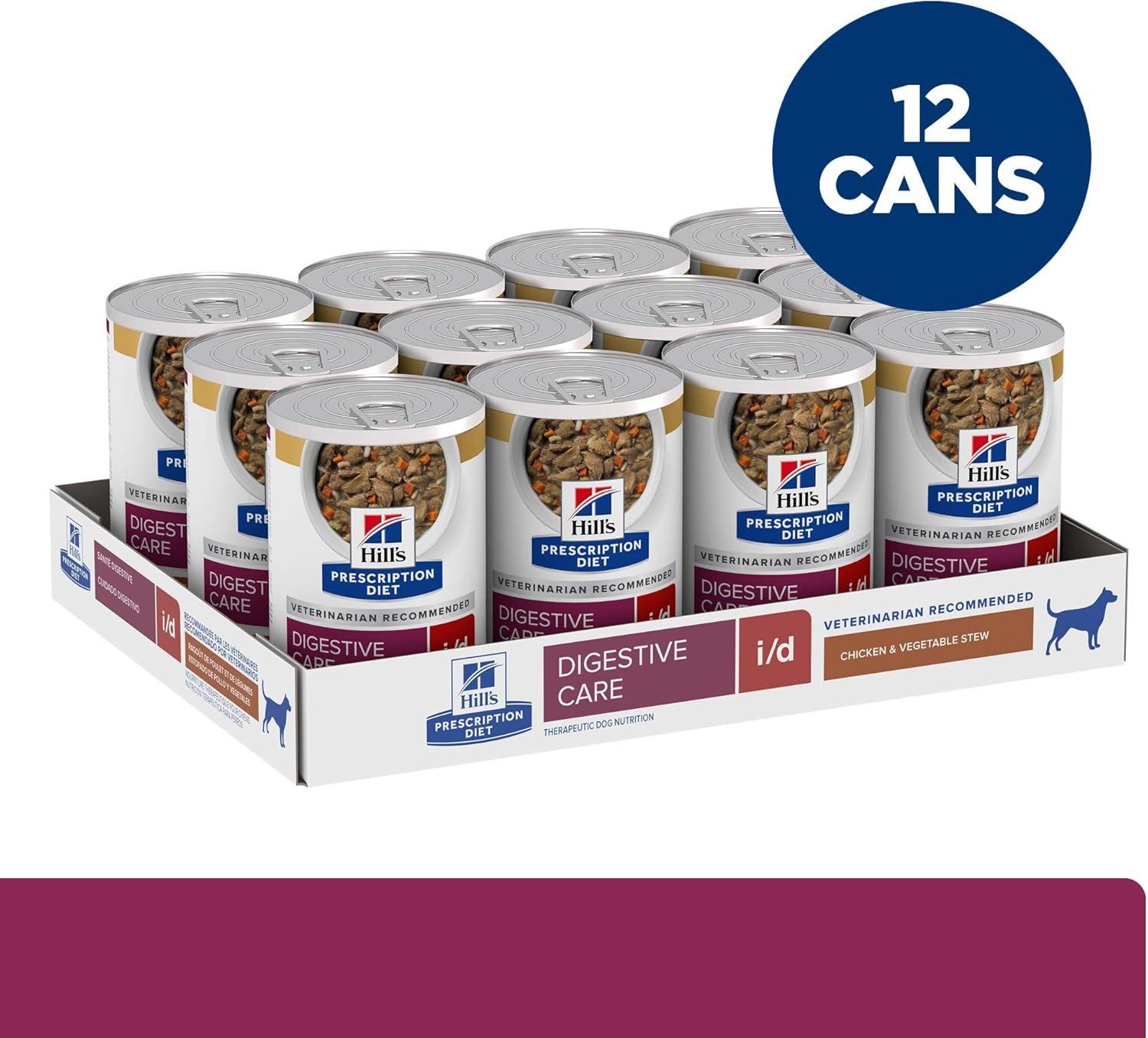 imageHills Prescription Diet id Digestive Care with Turkey Canned Dog Food Veterinary Diet 13 oz 12Pack Wet FoodChicken Vegetable Stew