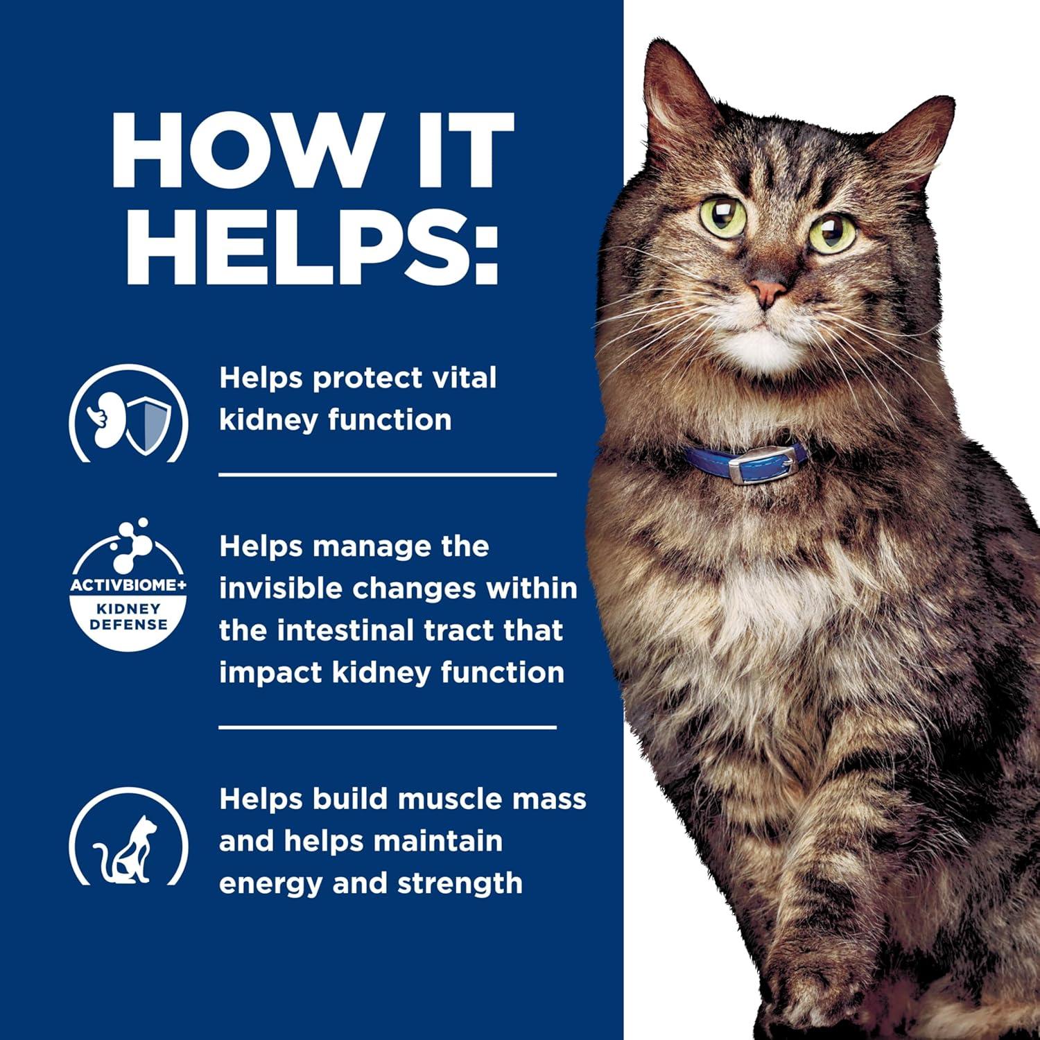 imageHills Prescription Diet kd Early Support Kidney Care Chicken Flavor Dry Cat Food Veterinary Diet 4 lb BagChicken