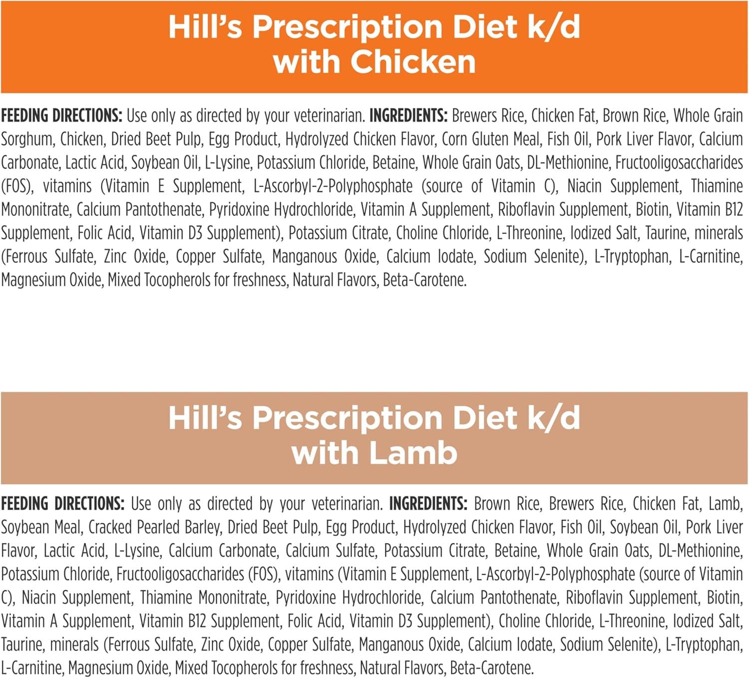 imageHills Prescription Diet kd Kidney Care Chicken ampamp Vegetable Stew Wet Dog Food Veterinary Diet 55 oz Cans 24PackStarter Kit