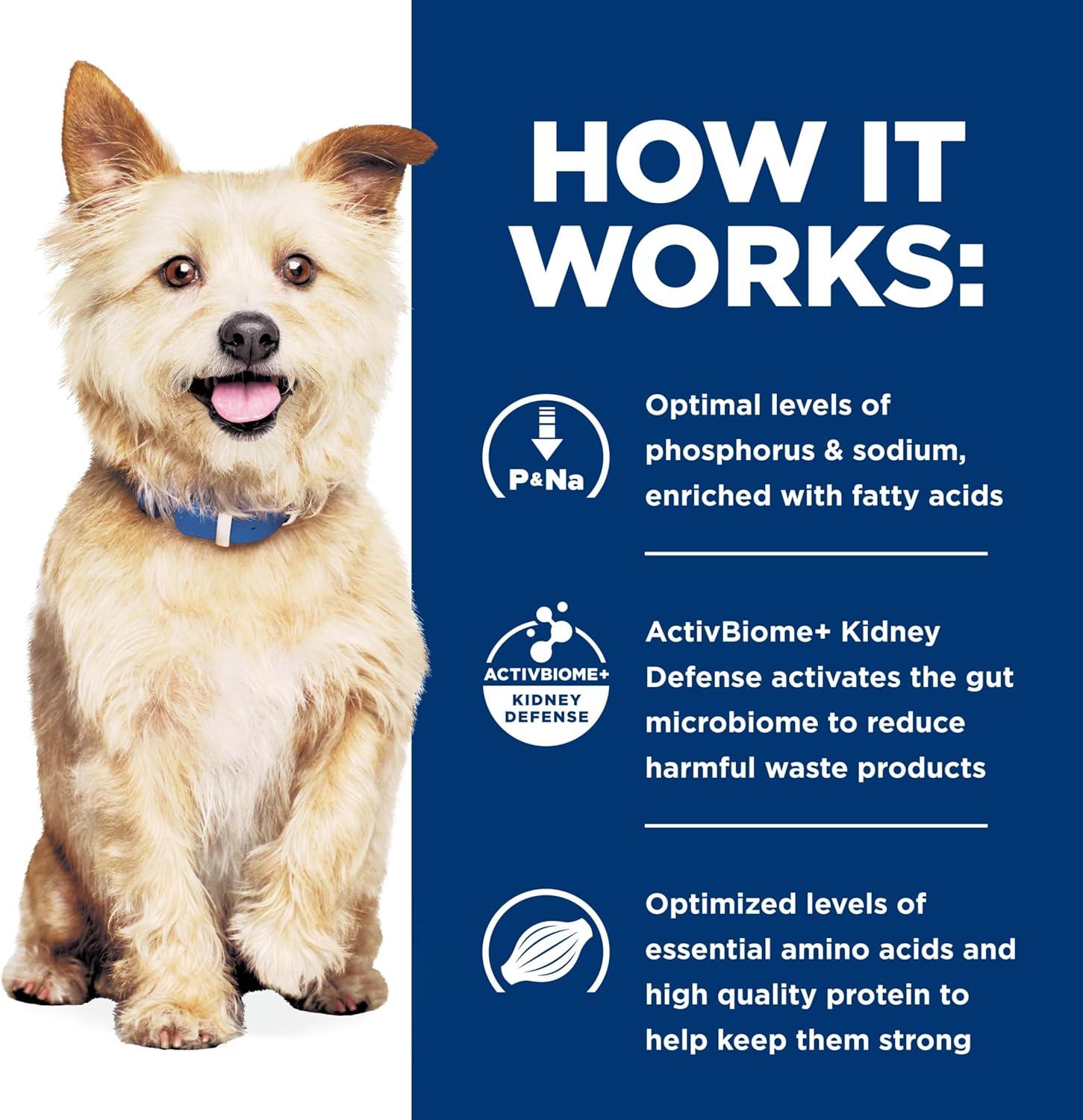 imageHills Prescription Diet kd Kidney Care Chicken ampamp Vegetable Stew Wet Dog Food Veterinary Diet 55 oz Cans 24PackStarter Kit