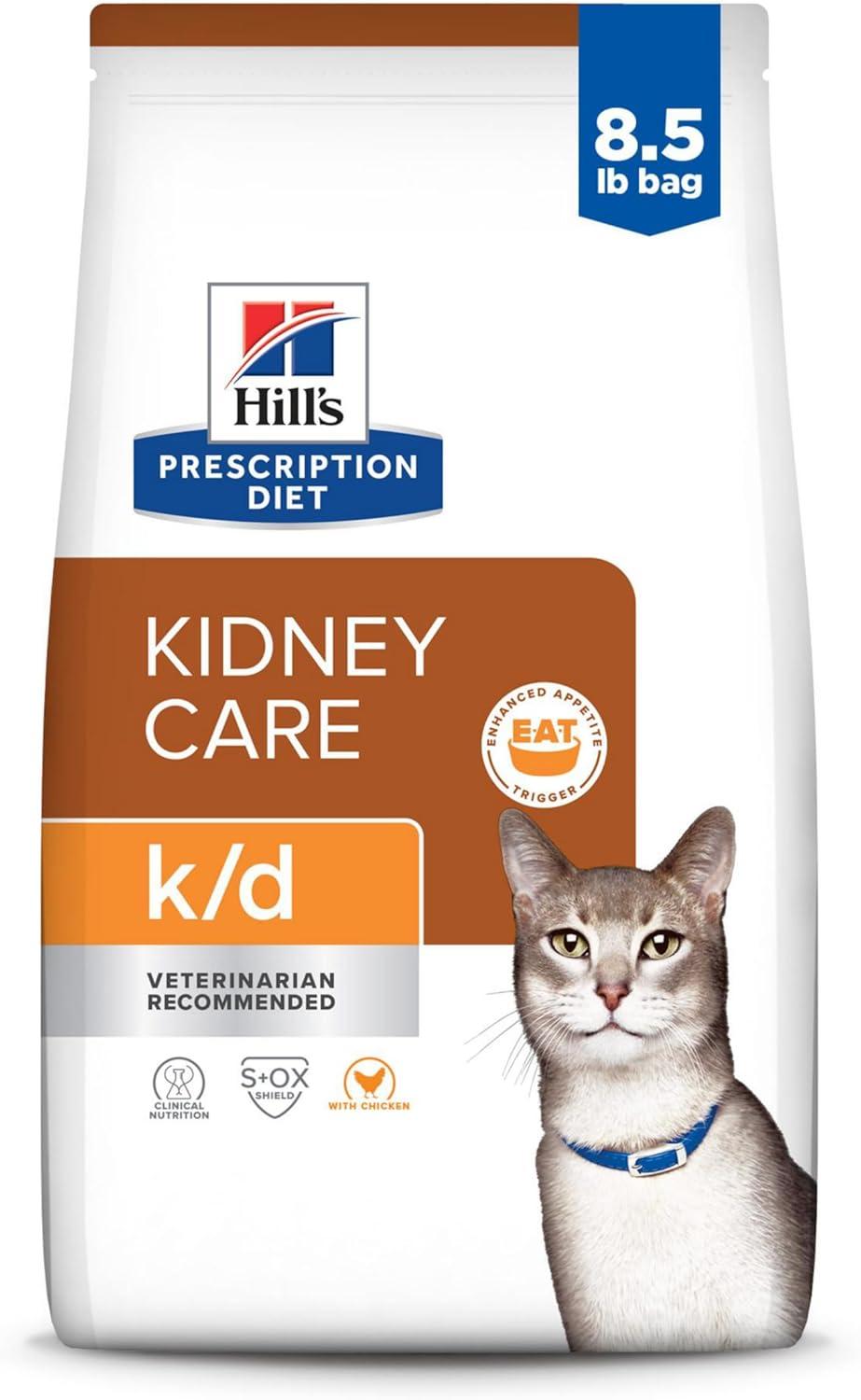 imageHills Prescription Diet kd Kidney Care with Chicken Dry Cat Food Veterinary Diet 85 lb BagChicken