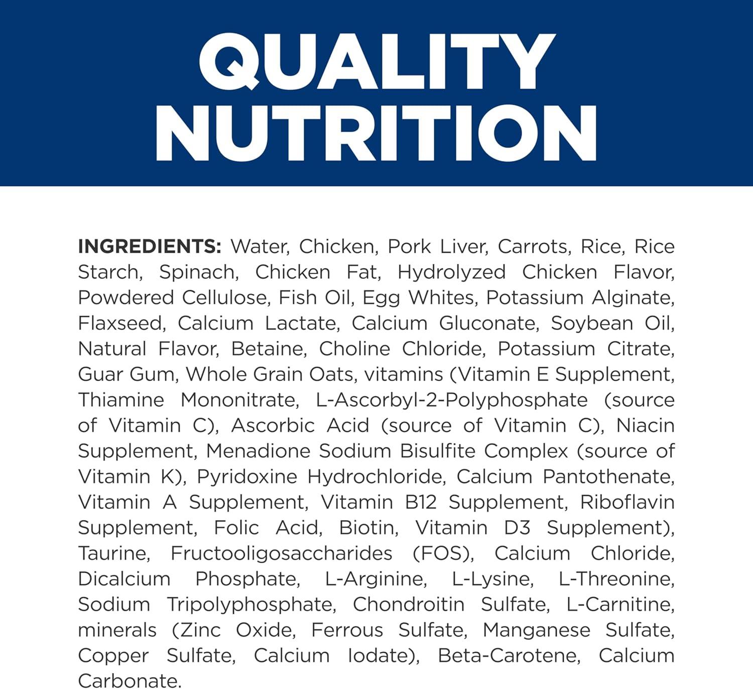 imageHills Prescription Diet kd Kidney Care with Chicken Wet Cat Food Veterinary Diet 55 oz Cans 24PackChicken Vegetable Stew
