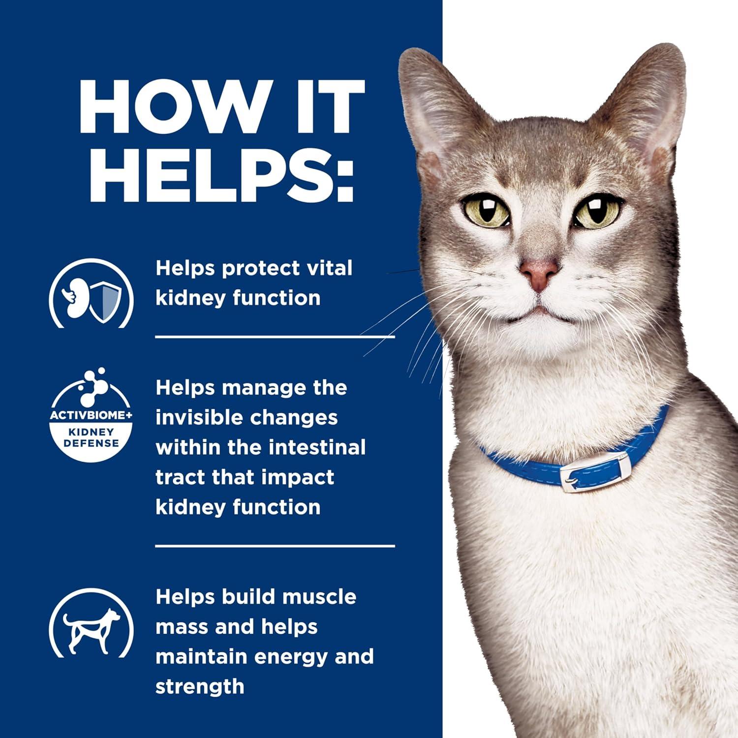 imageHills Prescription Diet kd Kidney Care with Chicken Wet Cat Food Veterinary Diet 55 oz Cans 24PackChicken