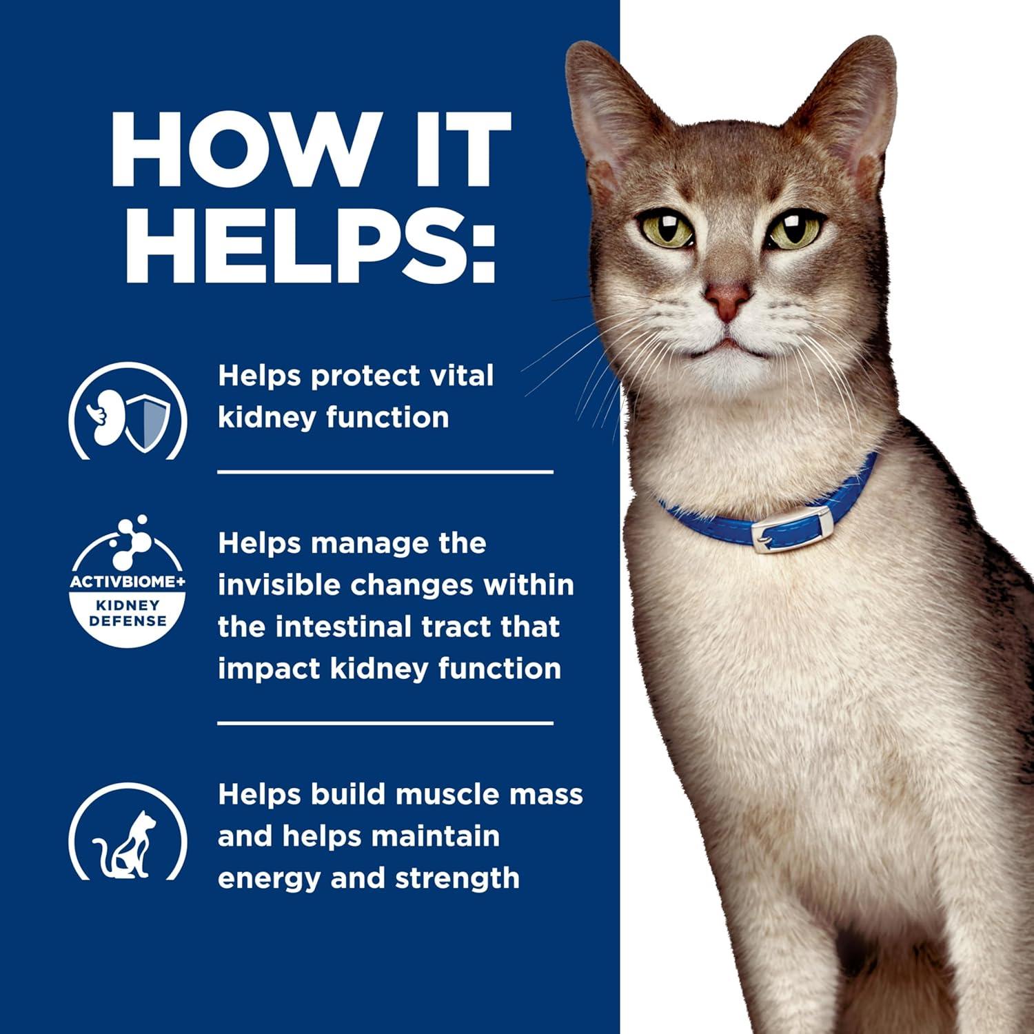 imageHills Prescription Diet kd Kidney Care with Chicken Wet Cat Food Veterinary Diet 55 oz Cans 24PackStarter Kit