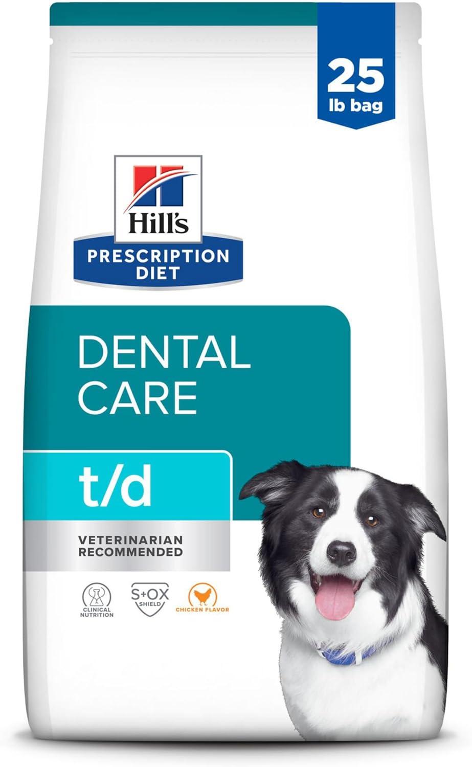 imageHills Prescription Diet td Dental Care Small Bites Chicken Flavor Dry Dog Food Veterinary Diet 5 lb BagChicken Regular Bites