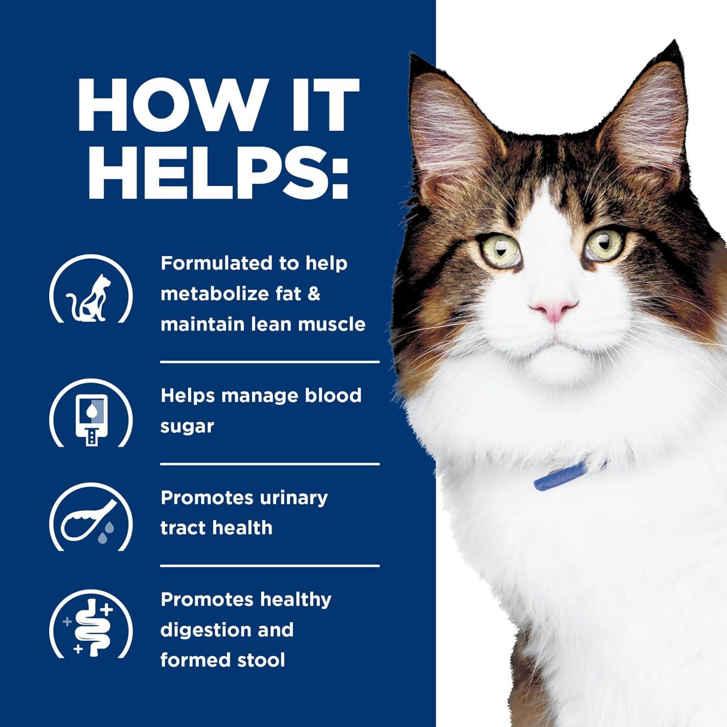 imageHills Prescription Diet wd MultiBenefit DigestiveWeightGlucoseUrinary Management with Chicken Wet Cat Food Veterinary Diet 55 oz Cans 24Pack