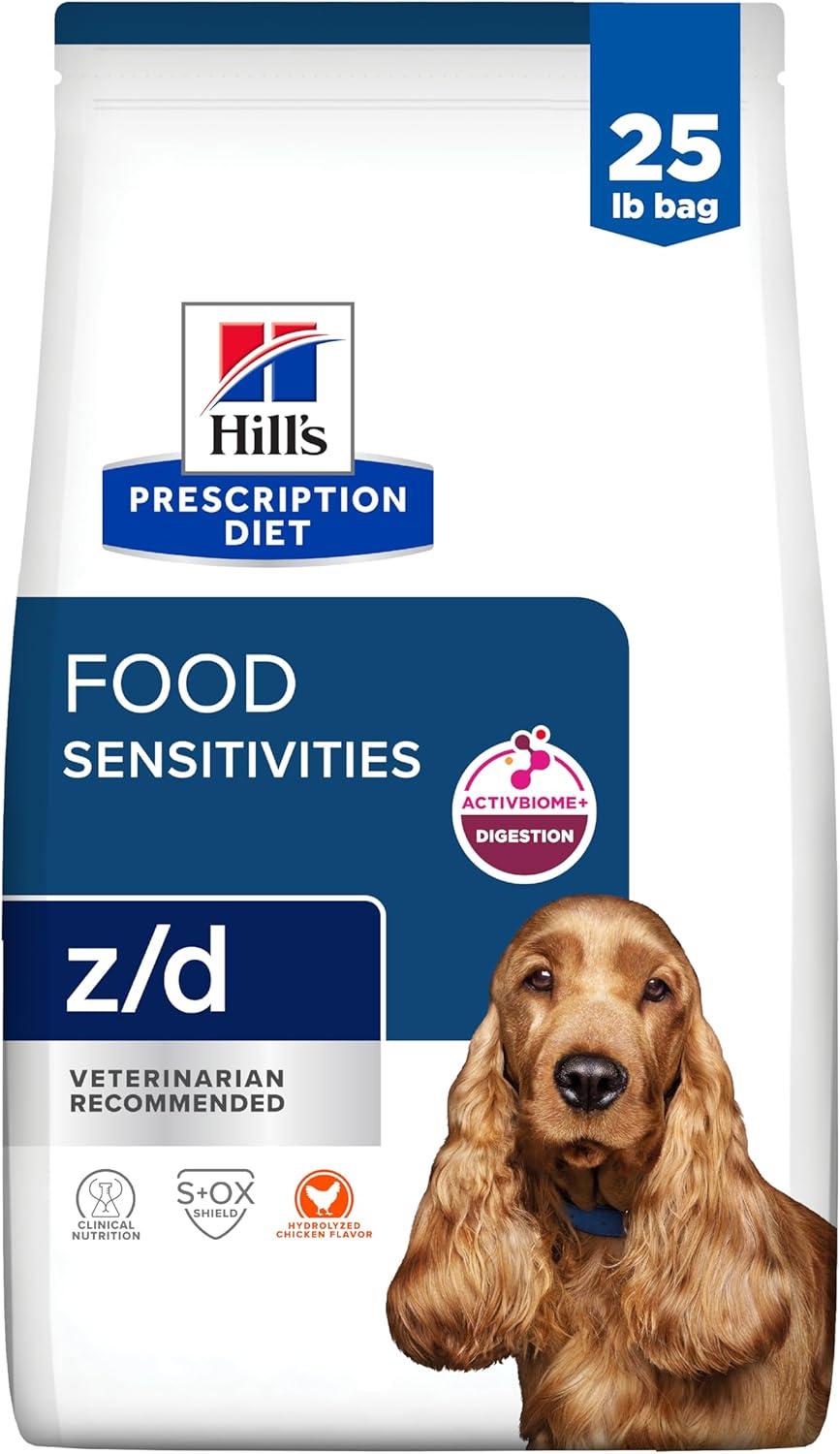 imageHills Prescription Diet zd SkinFood Sensitivities Hydrolyzed Dry Dog Food Veterinary Diet 25 lb BagChicken