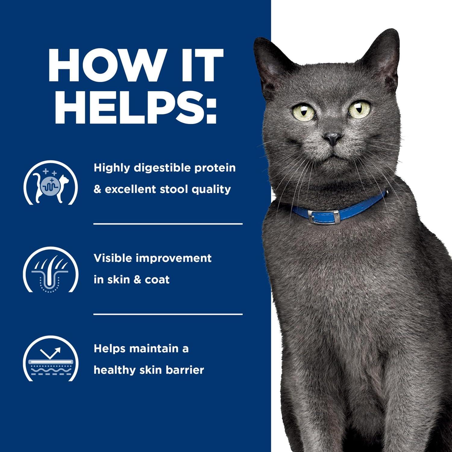 imageHills Prescription Diet zd SkinFood Sensitivities Hydrolyzed Wet Cat Food Veterinary Diet 55 oz Cans 24PackDuck Formula