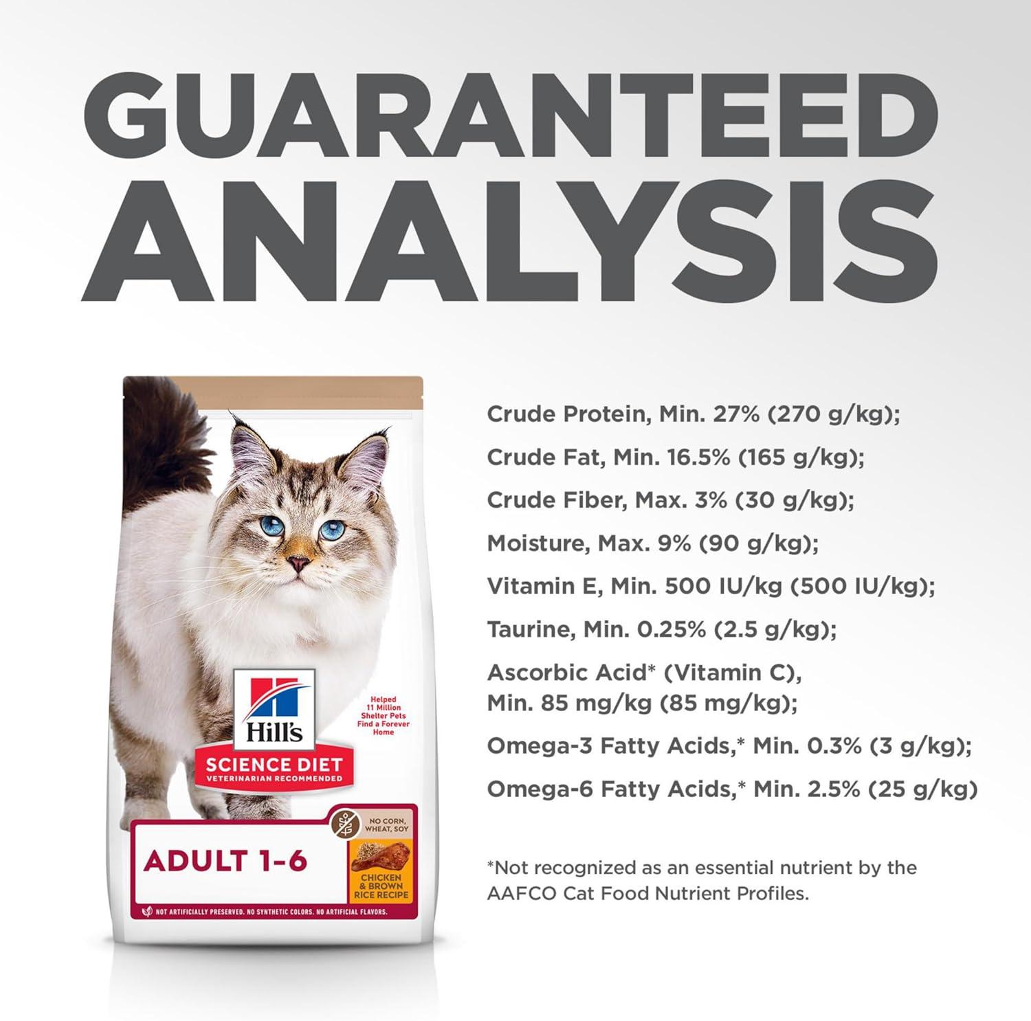 imageHills Science Diet Adult 16 Adult 16 Premium Nutrition Dry Cat Food No Corn Wheat Soy Chicken ampamp Brown Rice Recipe 15 lb BagNo Corn Wheat Soy Chicken Brown Rice Recipe