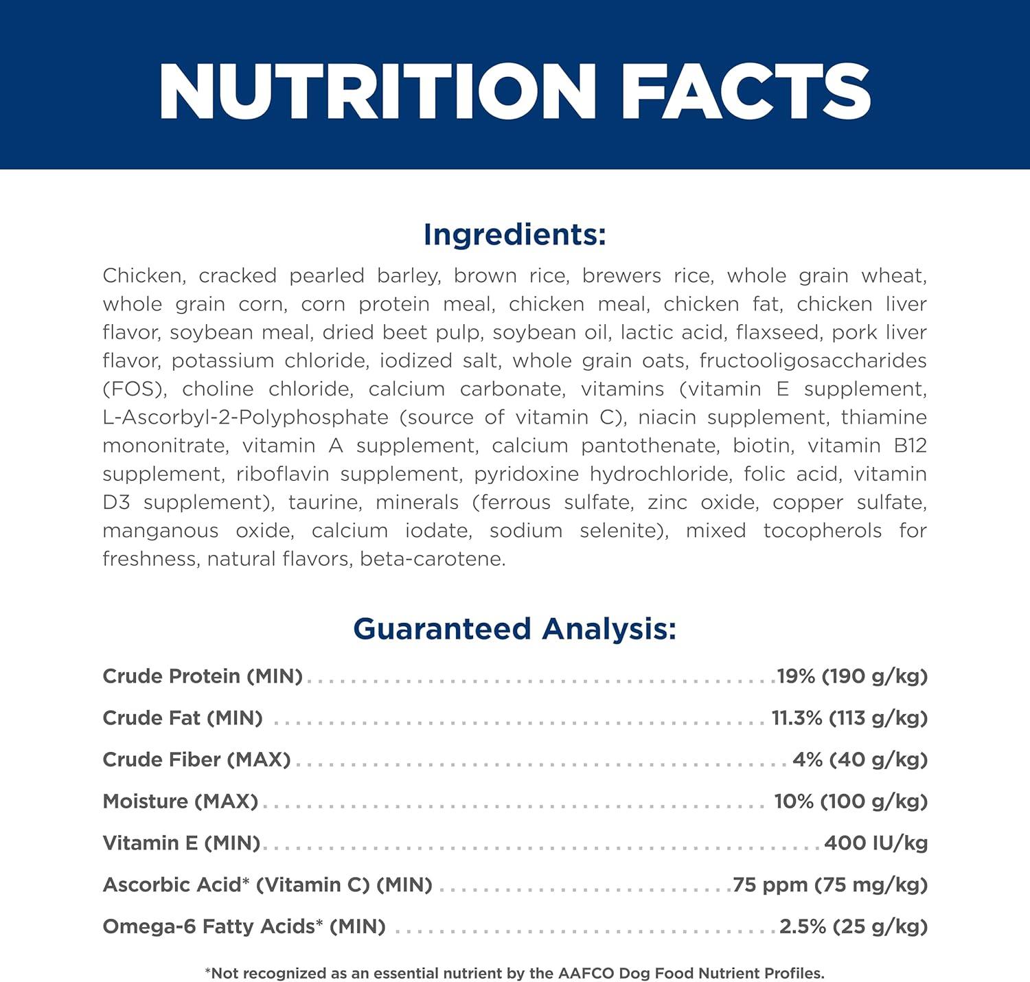 imageHills Science Diet Adult 16 Adult 16 Premium Nutrition Dry Dog Food Chicken ampamp Barley 35 lb BagChicken Barley