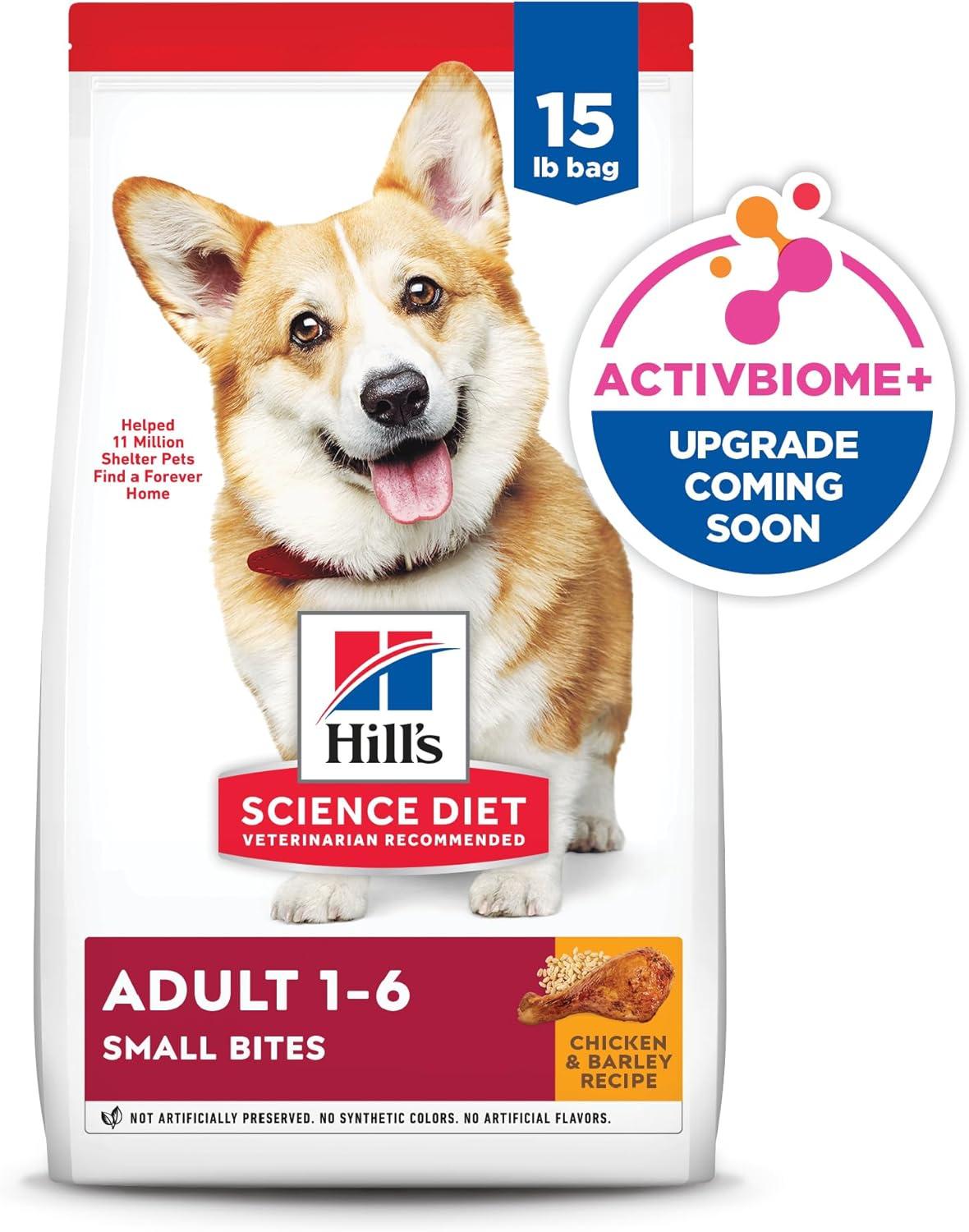 imageHills Science Diet Adult 16 Adult 16 Premium Nutrition Small Kibble Dry Dog Food Chicken ampamp Barley 15 lb BagChicken Barley