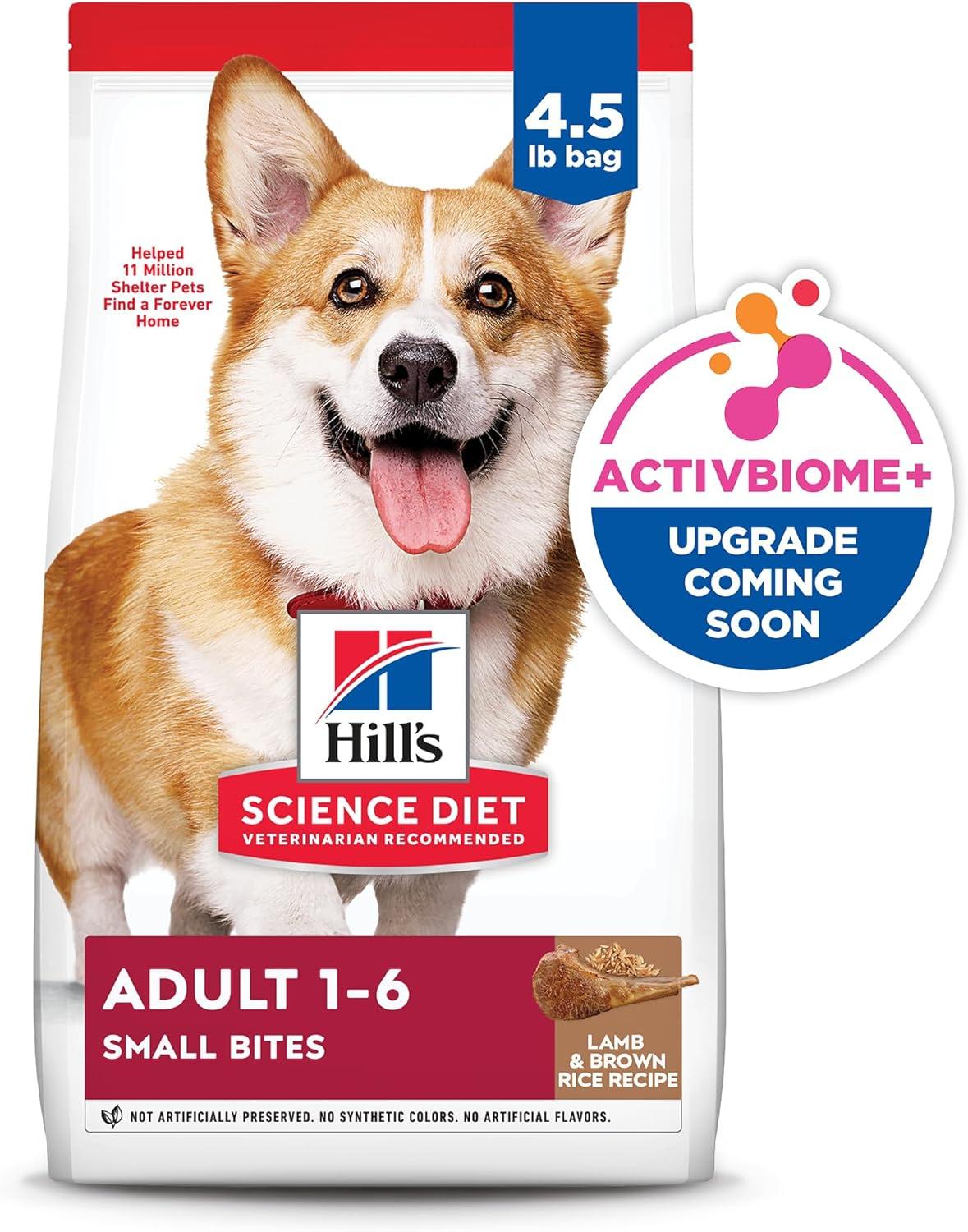 imageHills Science Diet Adult 16 Adult 16 Premium Nutrition Small Kibble Dry Dog Food Chicken ampamp Barley 15 lb BagLamb Brown Rice