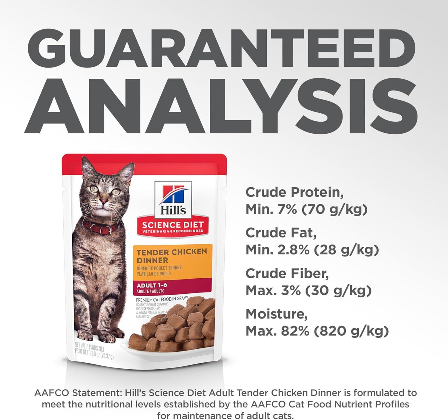 imageHills Science Diet Adult 16 Adult 16 Premium Nutrition Wet Cat Food Chicken Stew 28 oz Pouch Case of 24