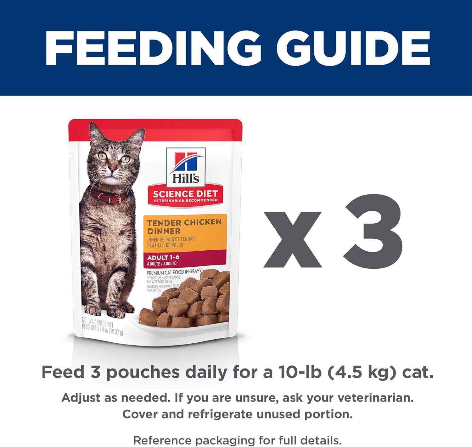 imageHills Science Diet Adult 16 Adult 16 Premium Nutrition Wet Cat Food Chicken Stew 28 oz Pouch Case of 24
