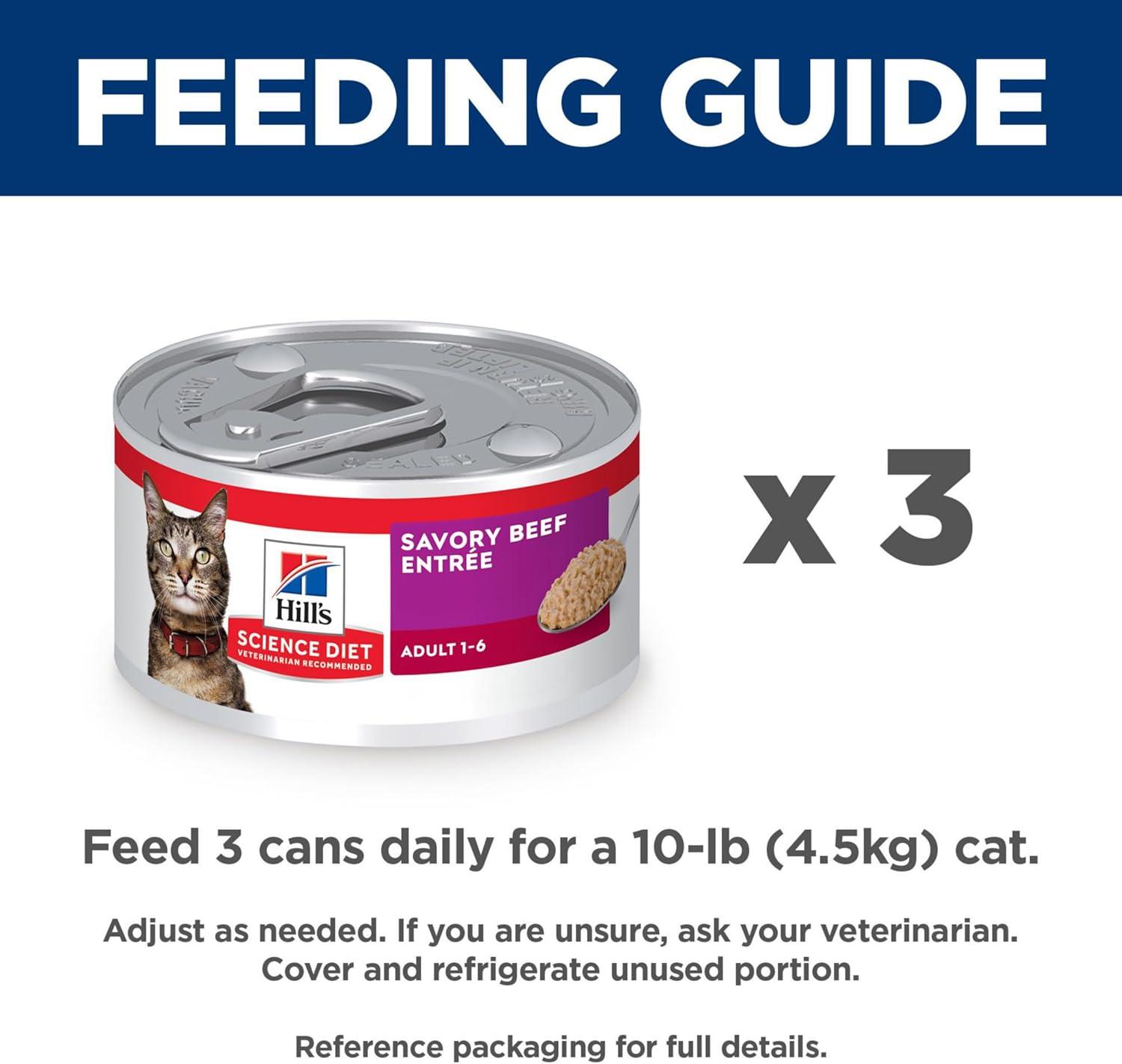 imageHills Science Diet Adult 16 Adult 16 Premium Nutrition Wet Cat Food Ocean Fish Stew 55 oz Can Case of 24Beef Minced