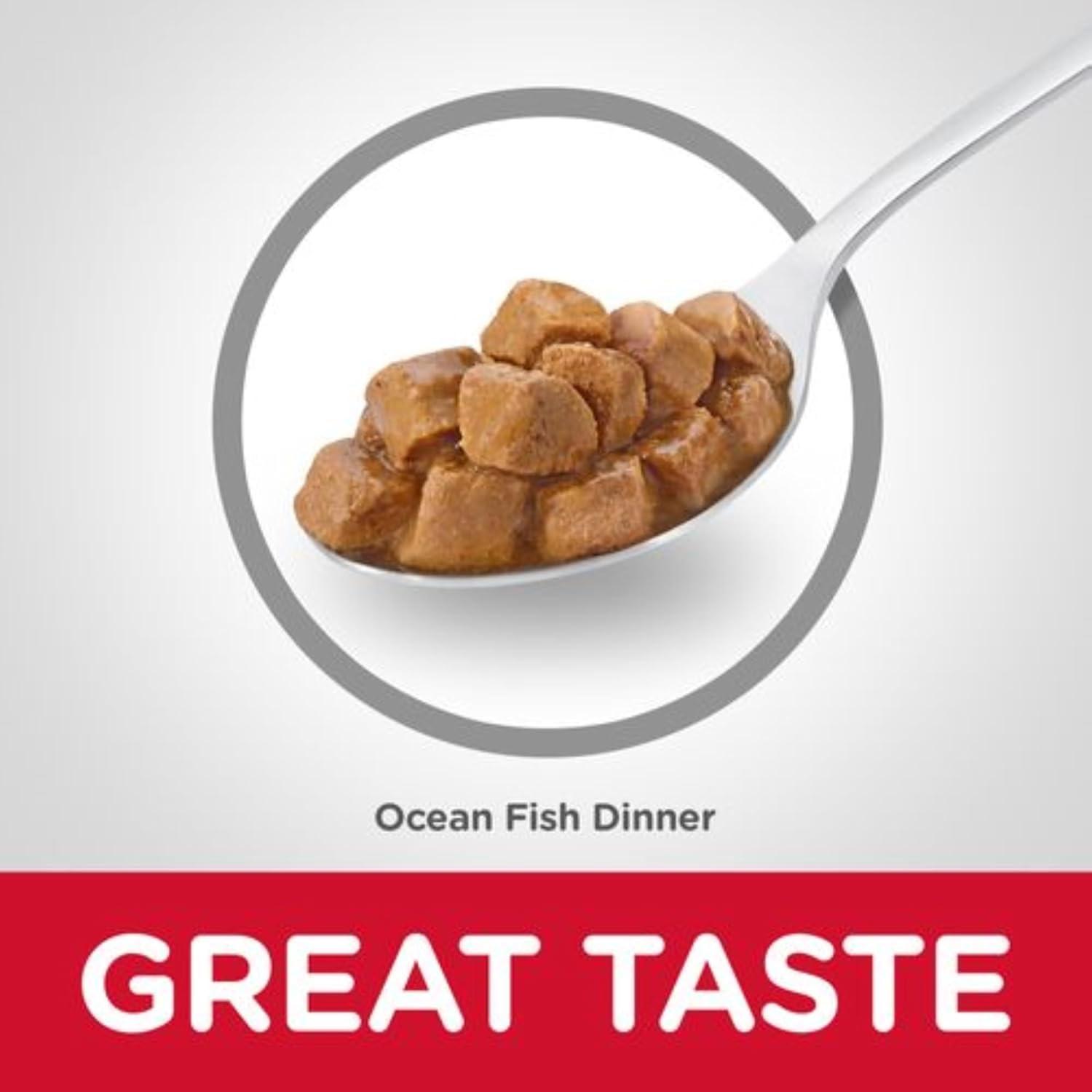 imageHills Science Diet Adult 16 Adult 16 Premium Nutrition Wet Cat Food Ocean Fish Stew 55 oz Can Case of 24Ocean Fish Stew