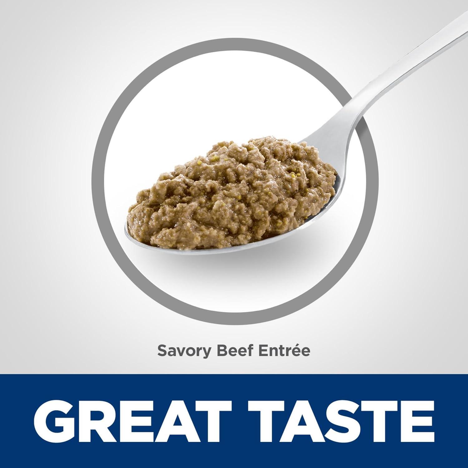 imageHills Science Diet Adult 7 Senior Adult 7 Premium Nutrition Wet Cat Food Turkey Minced 29 oz Can Case of 24Beef Minced