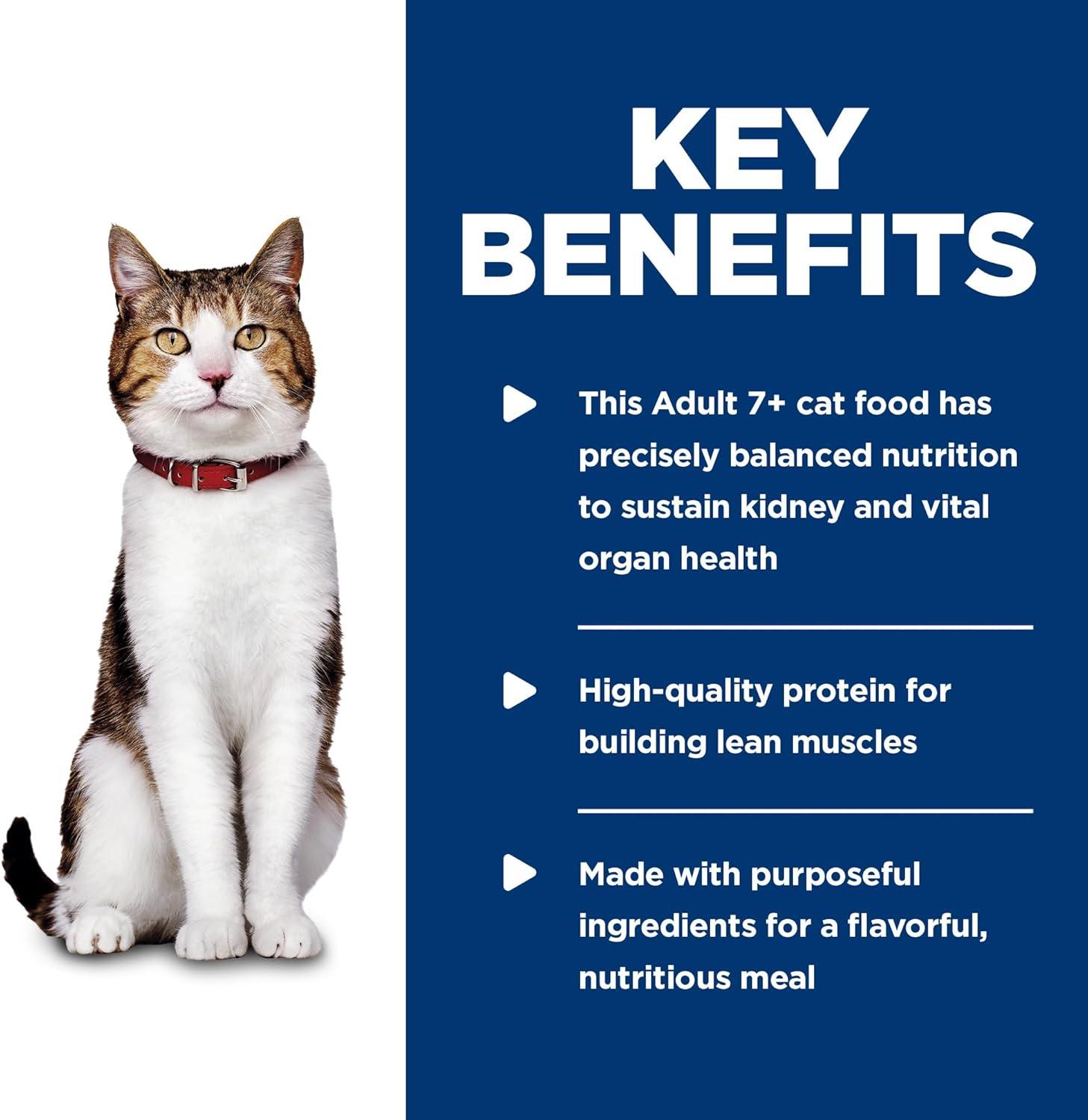 imageHills Science Diet Adult 7 Senior Adult 7 Premium Nutrition Wet Cat Food Turkey Minced 29 oz Can Case of 24Chicken Minced