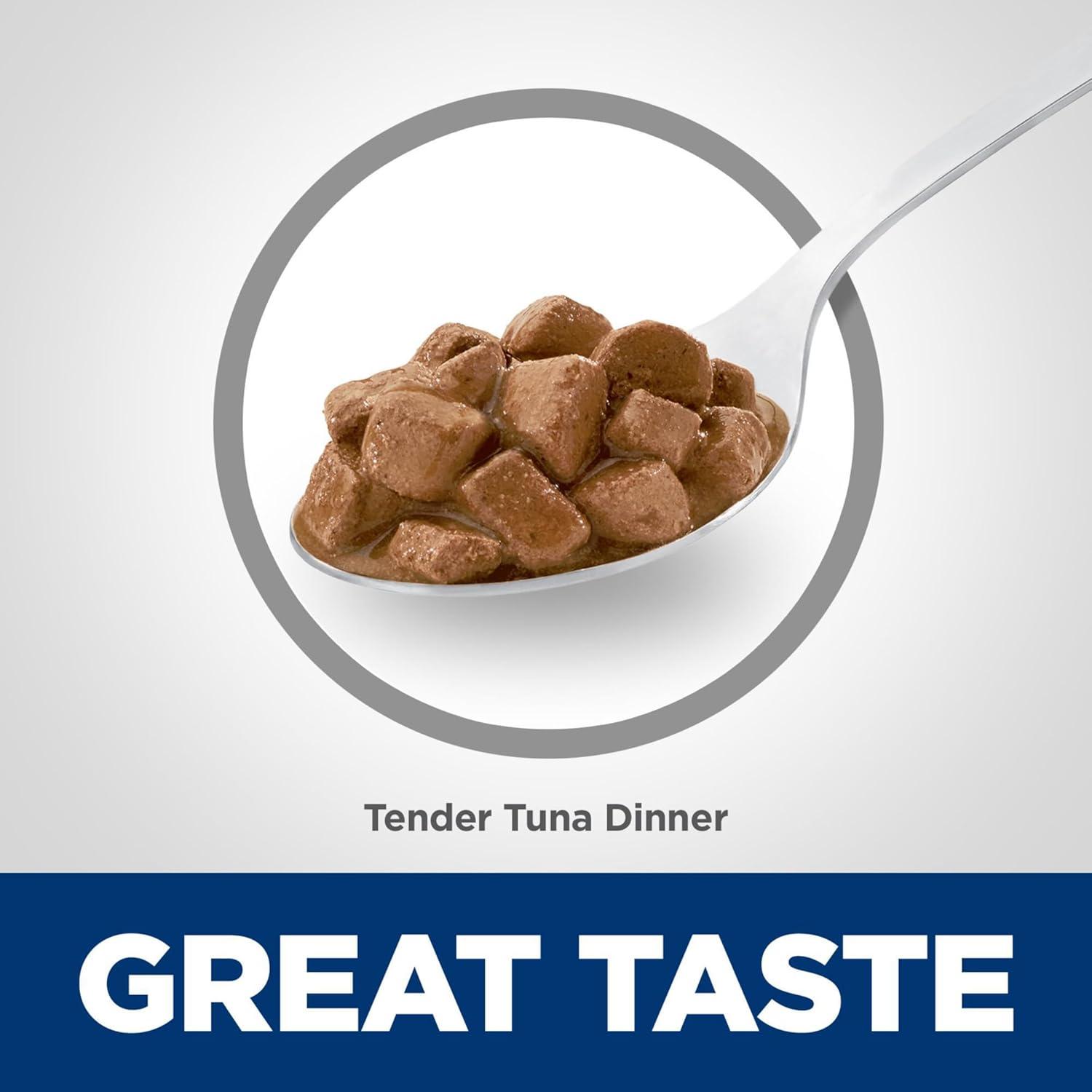 imageHills Science Diet Adult 7 Senior Adult 7 Premium Nutrition Wet Cat Food Turkey Minced 29 oz Can Case of 24Tuna Stew