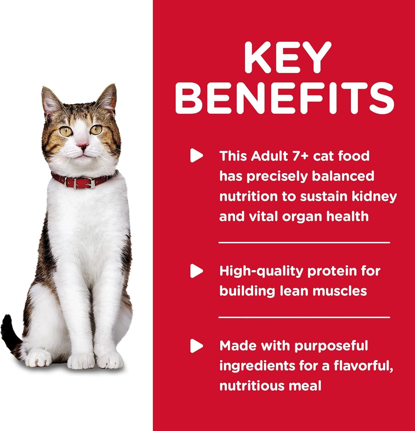 imageHills Science Diet Adult 7 Senior Adult 7 Premium Nutrition Wet Cat Food Turkey Minced 29 oz Can Case of 24Turkey Minced