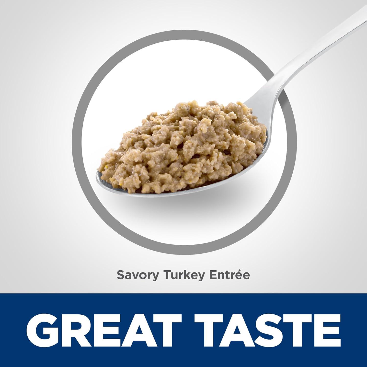 imageHills Science Diet Adult 7 Senior Adult 7 Premium Nutrition Wet Cat Food Turkey Minced 29 oz Can Case of 24Turkey Minced