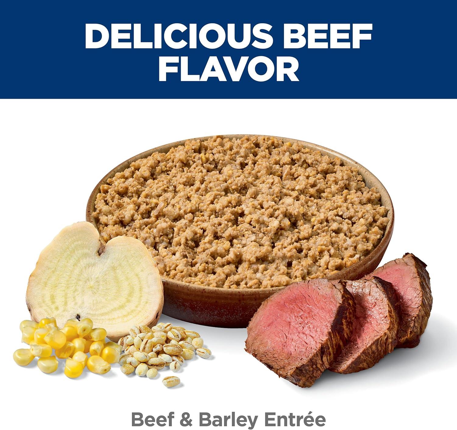 imageHills Science Diet Adult 7 Senior Adult 7 Premium Nutrition Wet Dog Food Turkey ampamp Barley Loaf 13 oz Can Case of 12Beef Barley Loaf