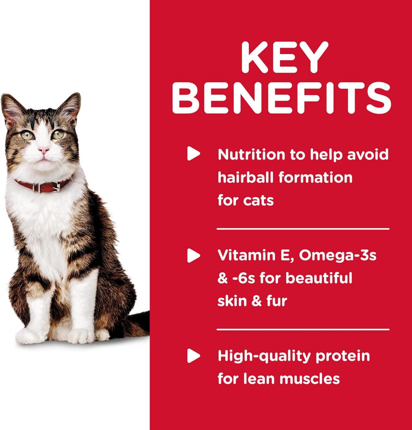 imageHills Science Diet Hairball Control Adult 16 Hairball Control Support Wet Cat Food Chicken Minced 55 oz Can Case of 24Chicken Minced