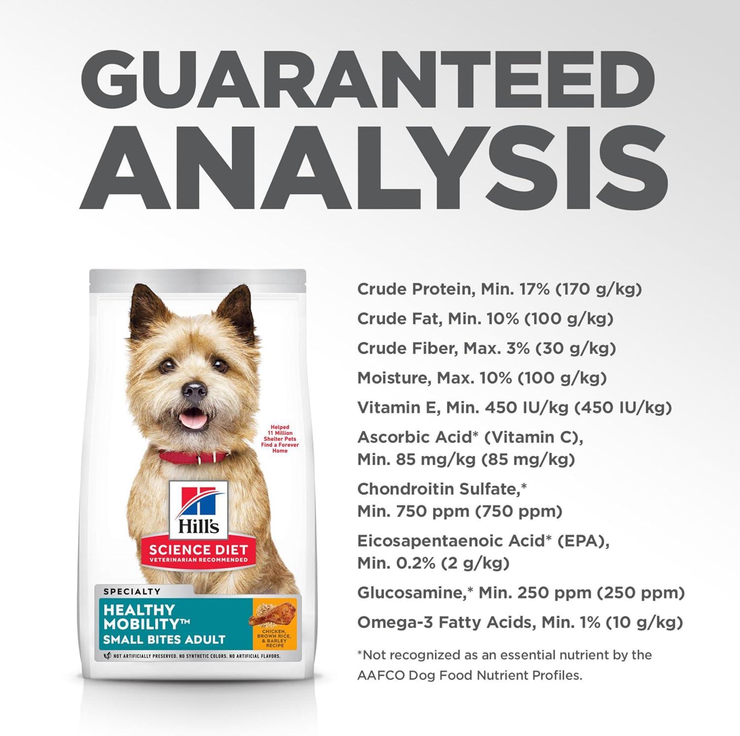 imageHills Science Diet Healthy Mobility Adult 16 Mobility Support Dry Dog Food Chicken Brown Rice ampamp Barley 155 lb BagChicken Brown Rice Barley