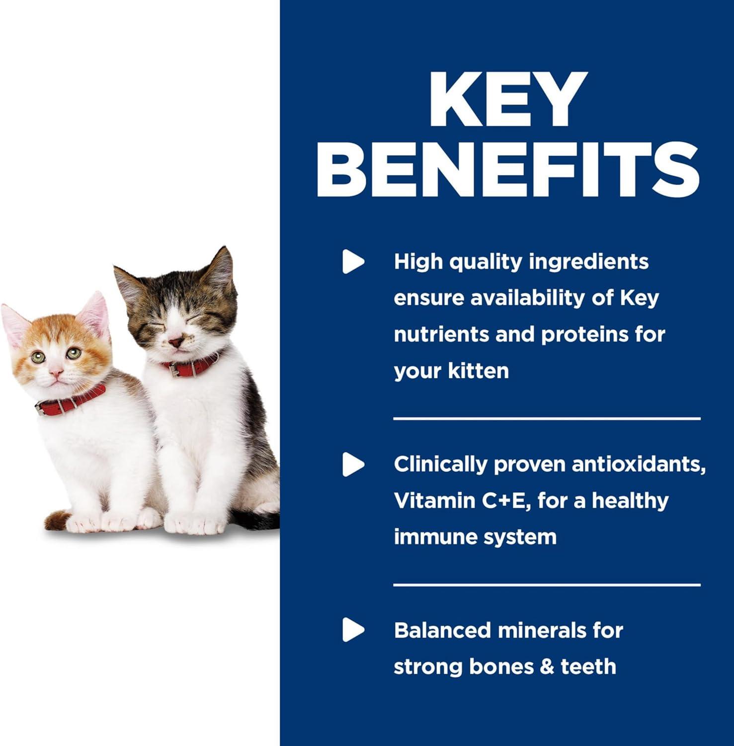 imageHills Science Diet Kitten Kitten Premium Nutrition Wet Cat Food Turkey Minced 55 oz Can Case of 24Salmon Minced