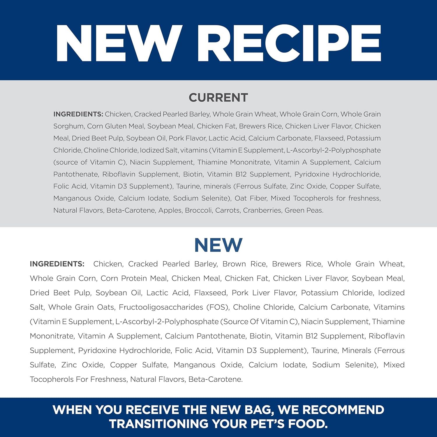 imageHills Science Diet Large Breed Adult Dry Dog Food 15 Quality Protein for Joint Support ampamp Lean Muscles Chicken ampamp Barley 15 lb BagChicken Barley