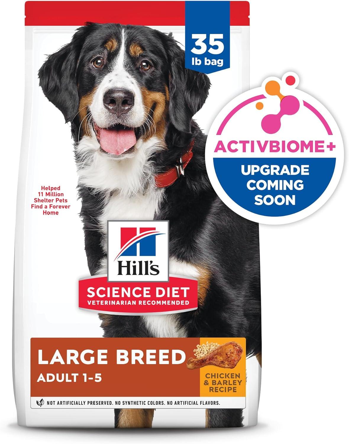 imageHills Science Diet Large Breed Adult Dry Dog Food 15 Quality Protein for Joint Support ampamp Lean Muscles Chicken ampamp Barley 15 lb BagChicken Barley