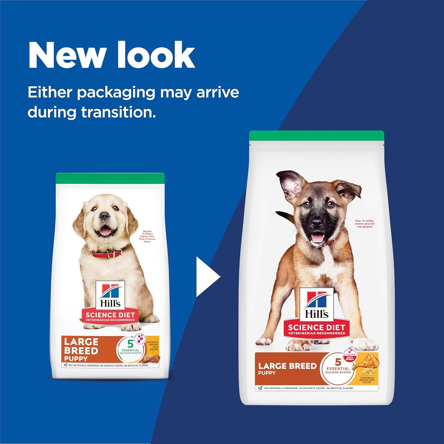 imageHills Science Diet Large Breed Puppy Food DHA to Support Healthy Development Chicken ampamp Brown Rice Dry Dog Food 155 lb BagChicken Brown Rice