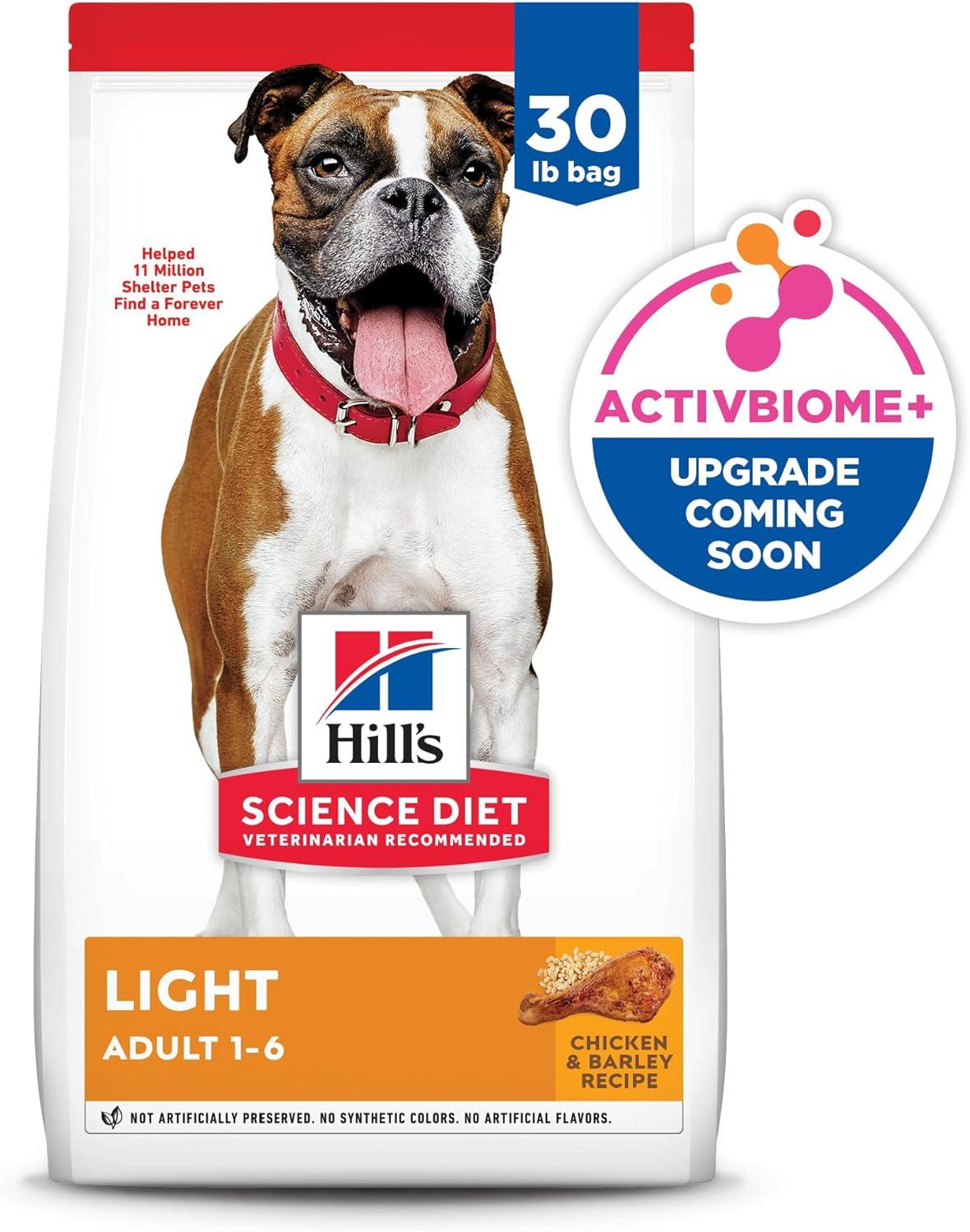 imageHills Science Diet Light Adult 16 Weight Management Support Dry Dog Food Chicken ampamp Barley 30 lb BagChicken Barley