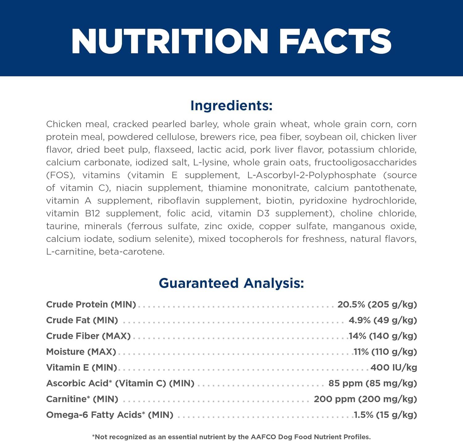 imageHills Science Diet Light Adult 16 Weight Management Support Dry Dog Food Chicken ampamp Barley 30 lb BagChicken Barley