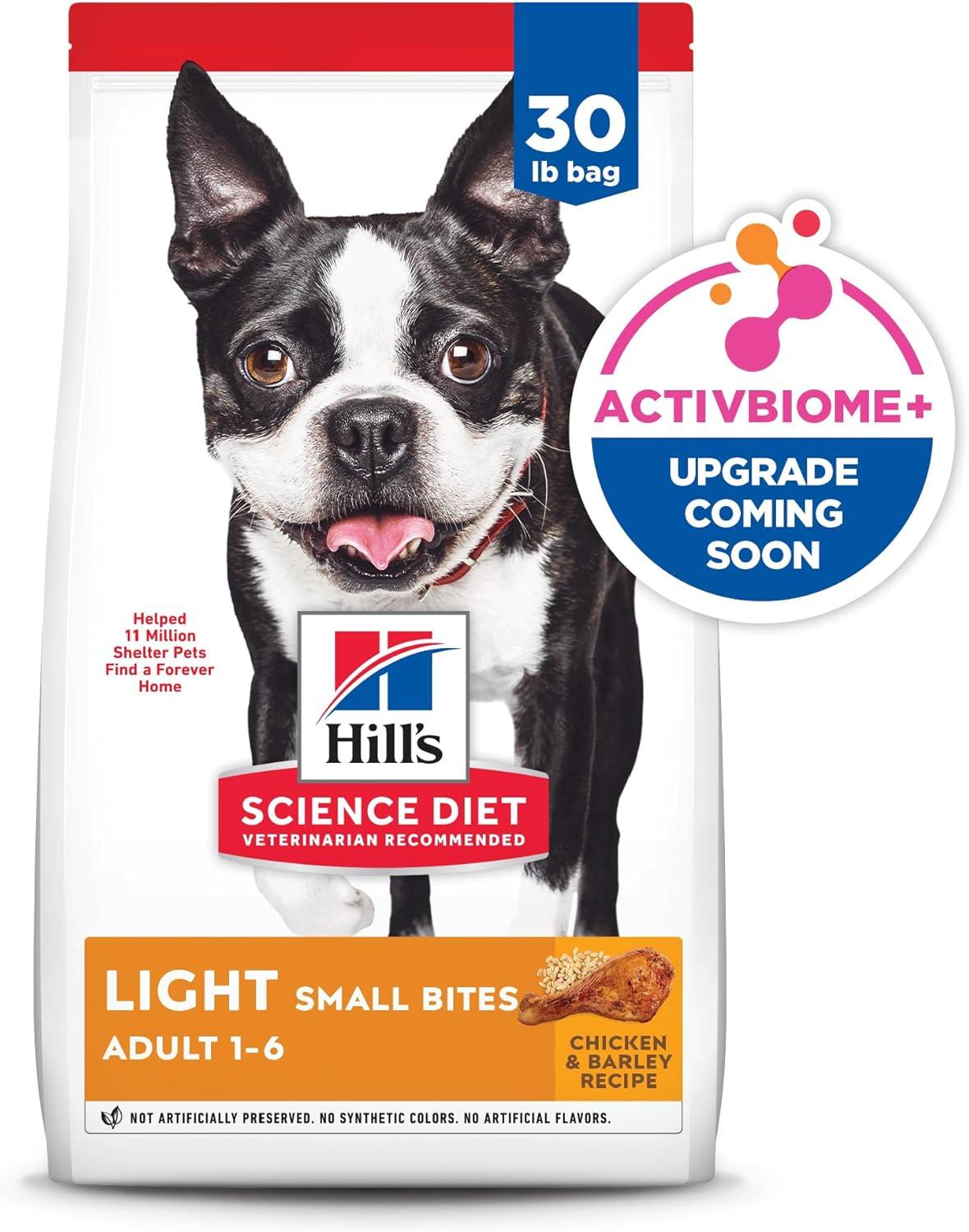 imageHills Science Diet Light Adult 16 Weight Management Support Small Kibble Dry Dog Food Chicken ampamp Barley 15 lb BagChicken Barley
