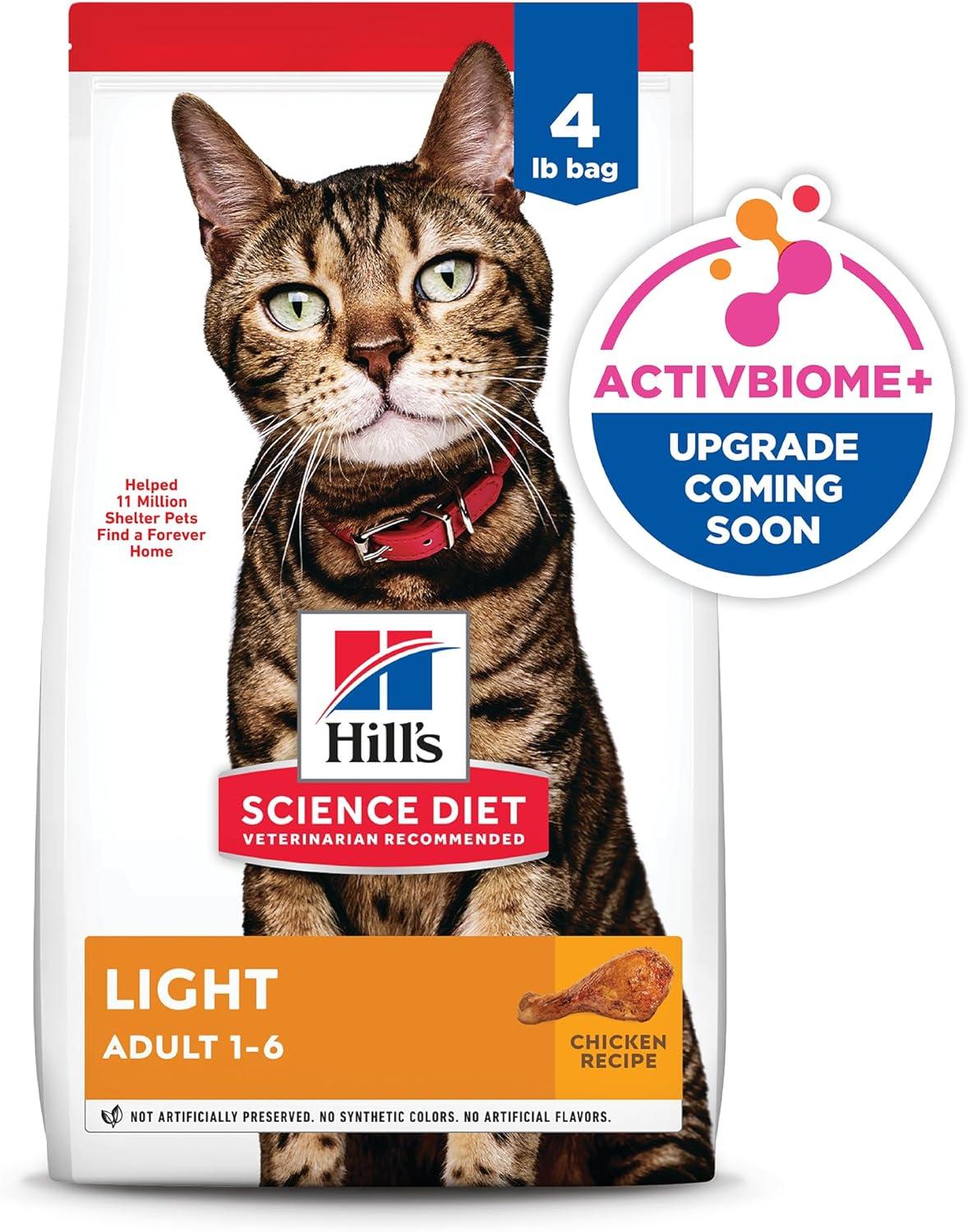 imageHills Science Diet Light Adult 16 Weight Management Support Dry Cat Food Chicken Recipe 16 lb BagChicken