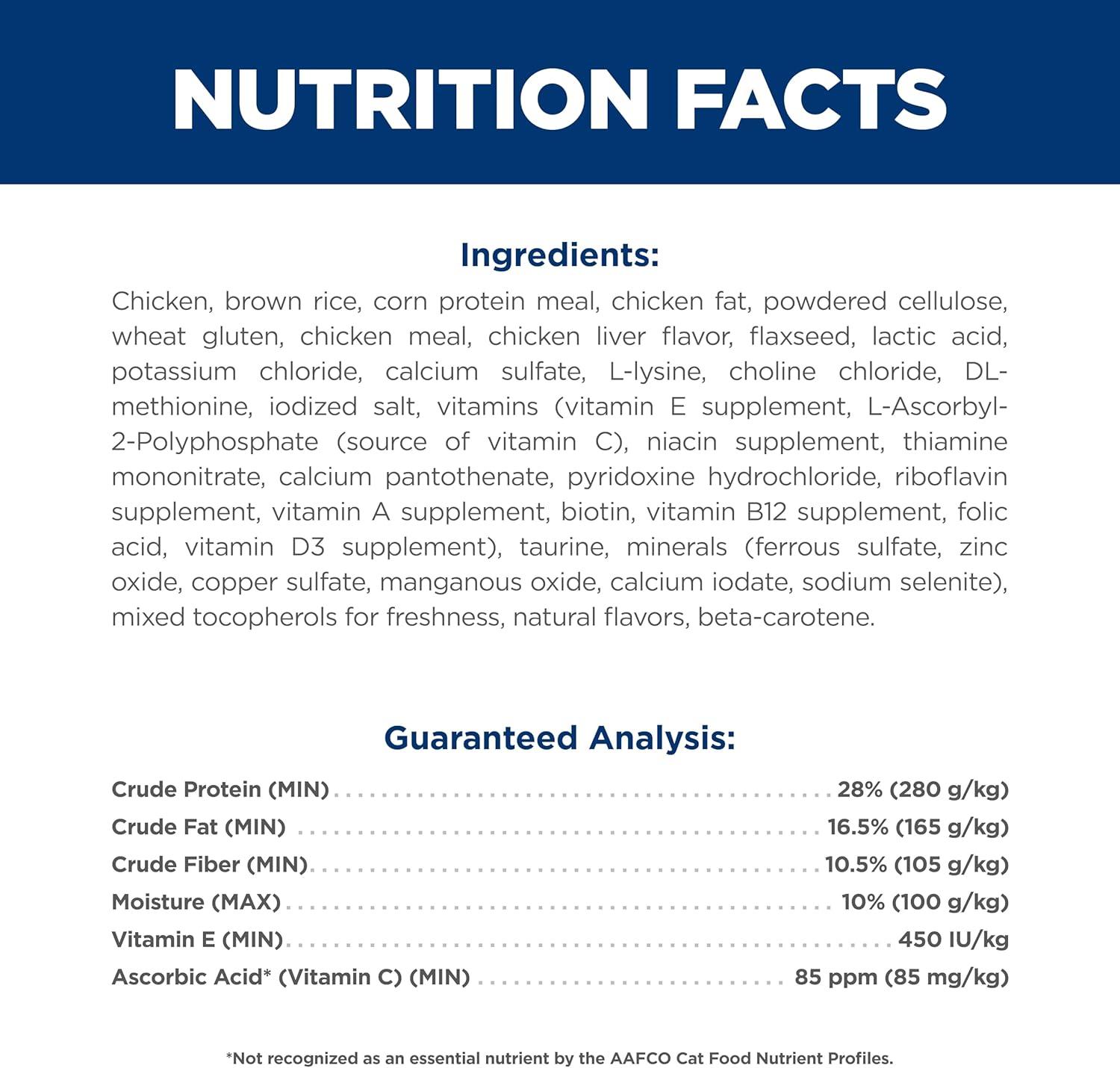 imageHills Science Diet Oral Care Adult 16 Plaque ampamp Tartar Buildup Support Dry Cat Food Chicken Recipe 35 lb BagChicken