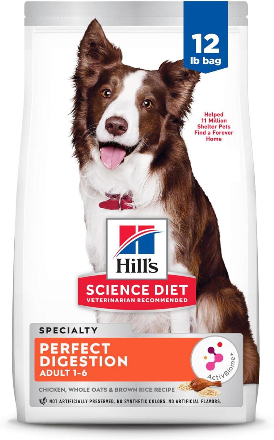 imageHills Science Diet Perfect Digestion Adult 16 Digestive Support Dry Dog Food Salmon Brown Rice ampamp Whole Oats 22 lb BagChicken Brown Rice Whole Oats