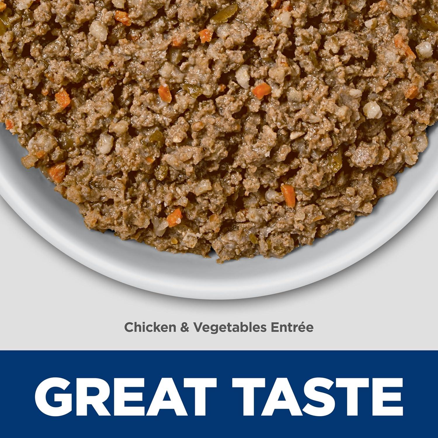 imageHills Science Diet Perfect Digestion Adult 16 Small ampamp Mini Breeds Digestive Support Wet Dog Food Chicken ampamp Vegetables Loaf 58 oz Can Case of 24