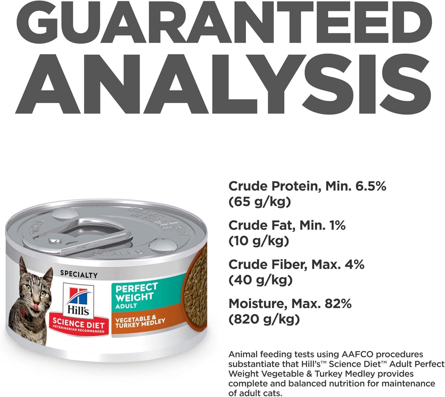 imageHills Science Diet Perfect Weight Adult 16 Weight Management Support Wet Cat Food Chicken ampamp Roasted Vegetables Stew 29 oz Can Case of 24Turkey Vegetables Stew
